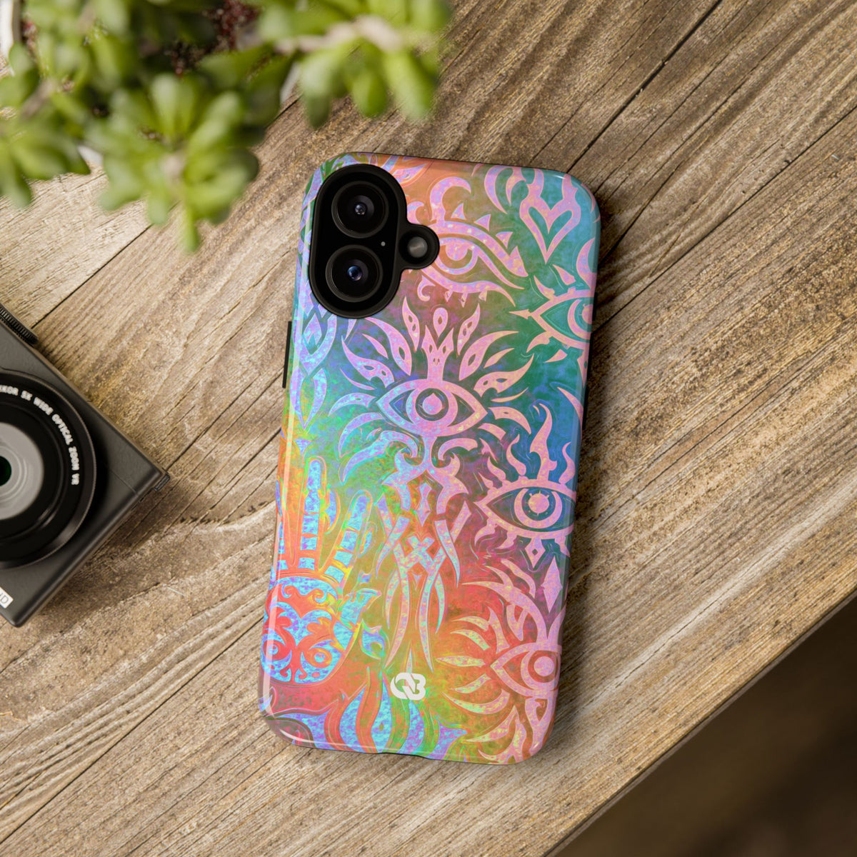 Chromatic Mystic Sigil · Tough Phone Case for iPhone · Blue