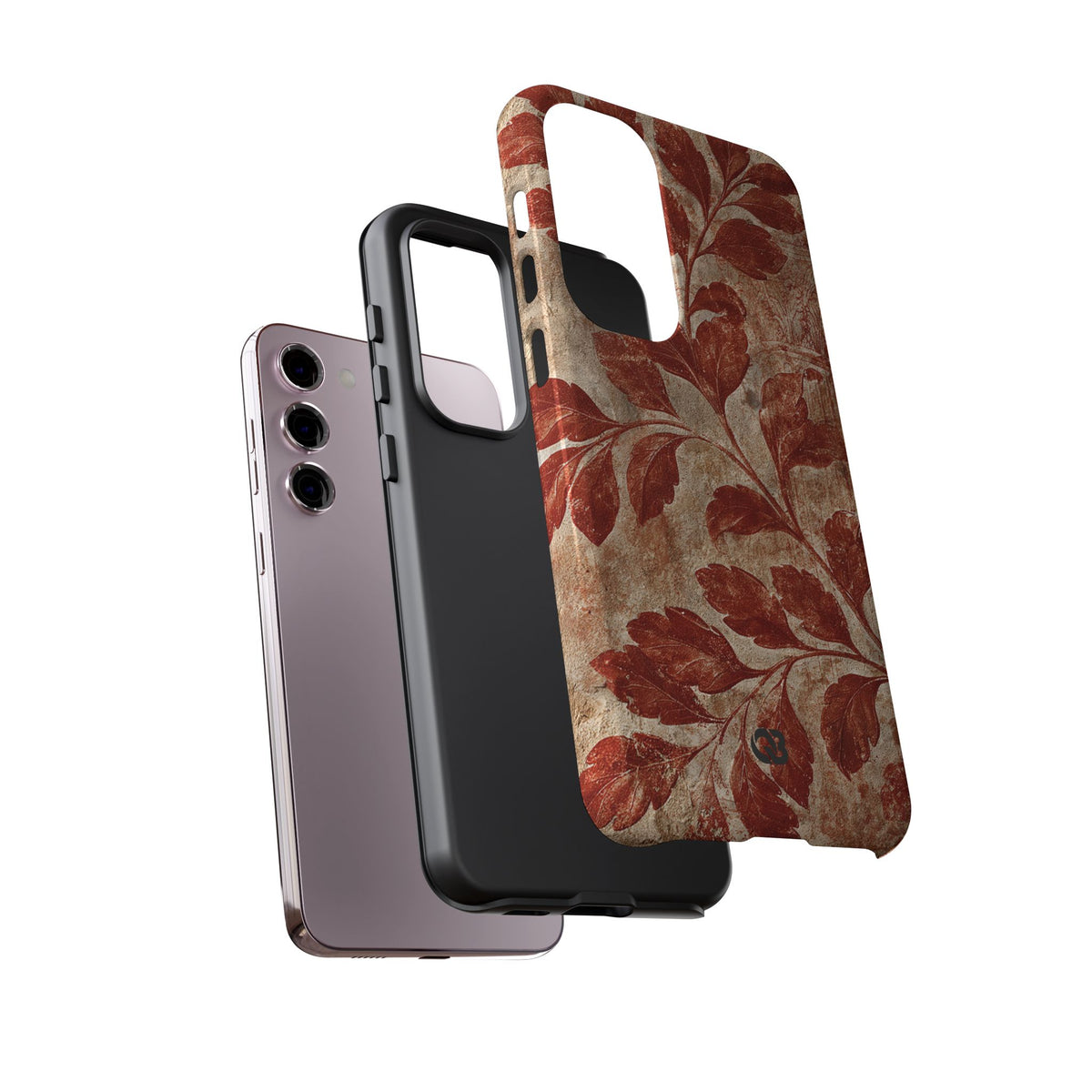 Terracotta Botanical Fresco · Tough Phone Case for Samsung · Red