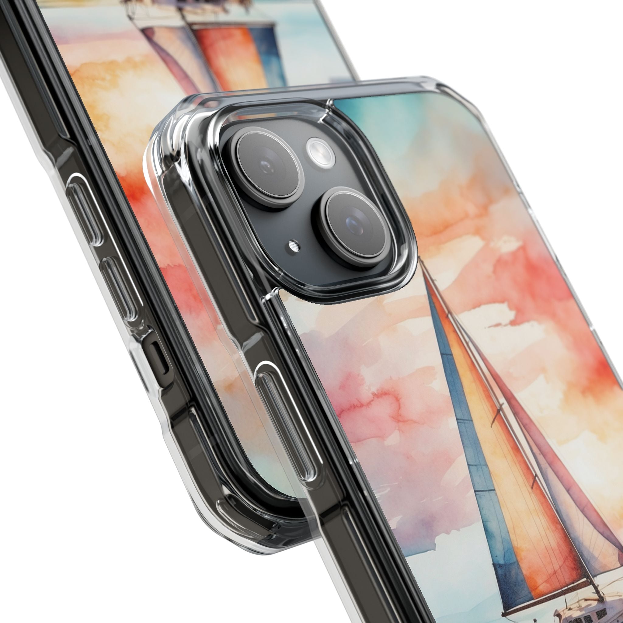 Crimson Horizon Sail · Impact Phone Case for iPhone · Magsafe