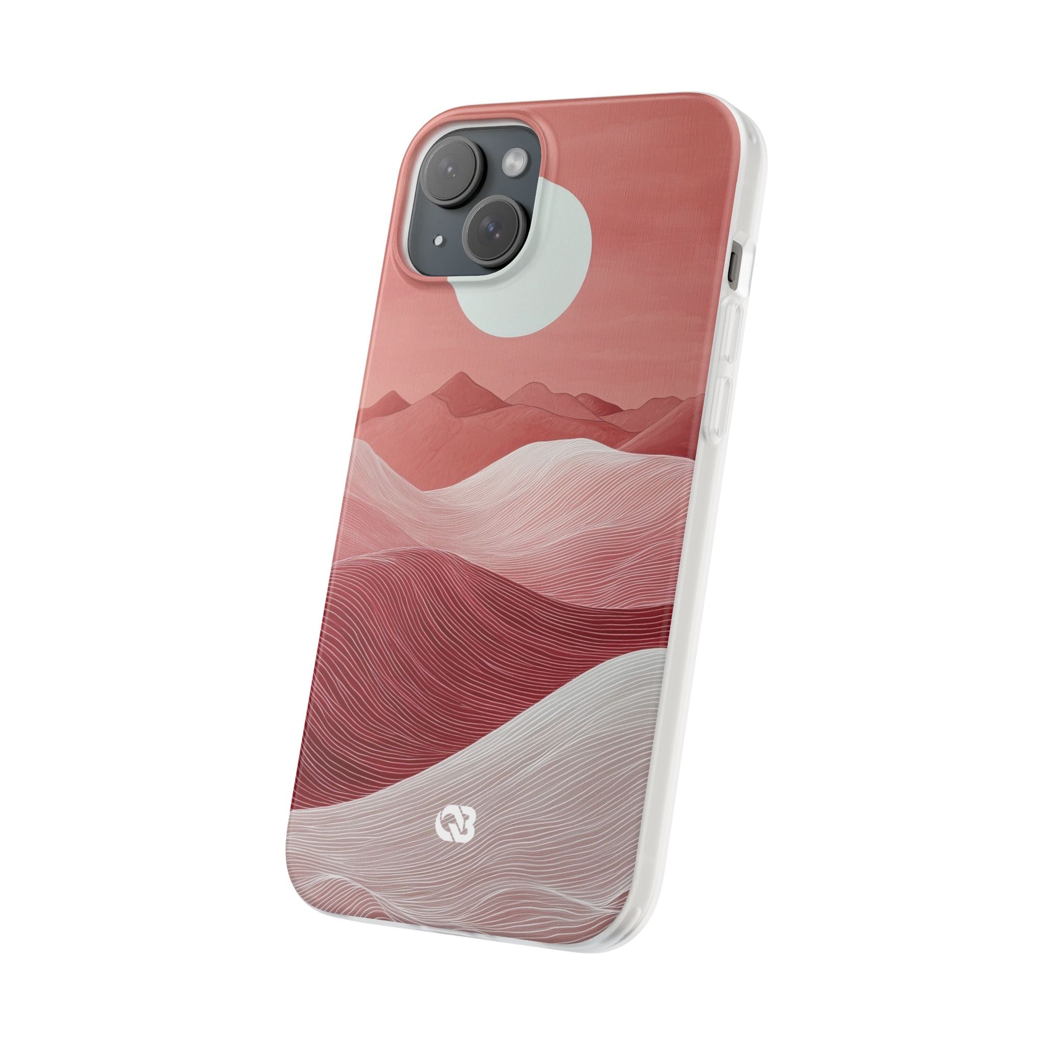 Crimson Dune Horizon · Soft Telefoncover for iPhone