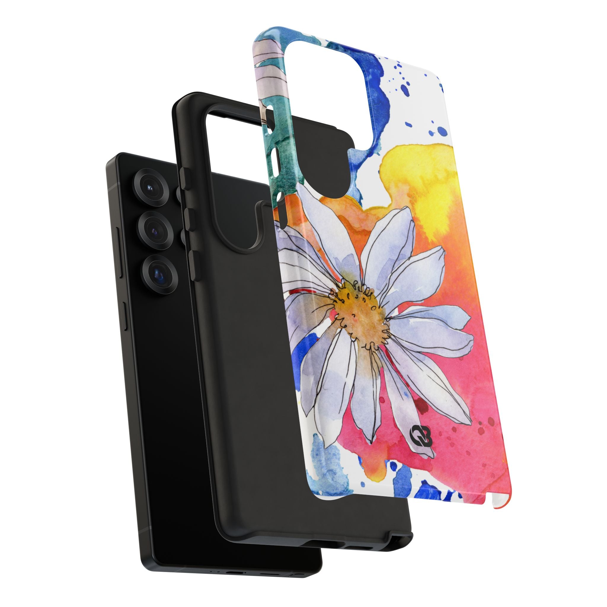 Vivid Bloom Splatter · Tough Handyhülle für Samsung