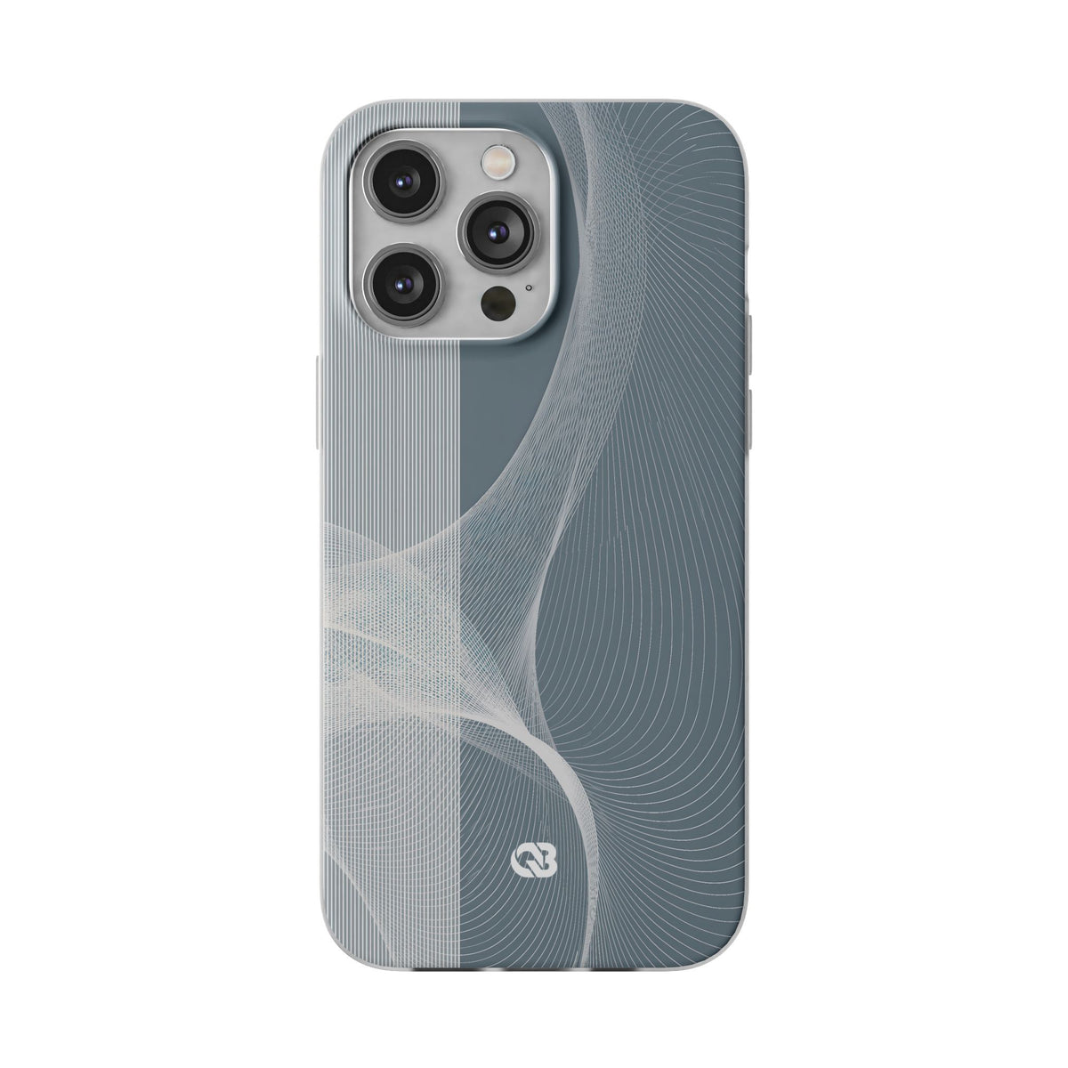Grey Lite Phone Case for iPhone - Slate Mesh Horizon