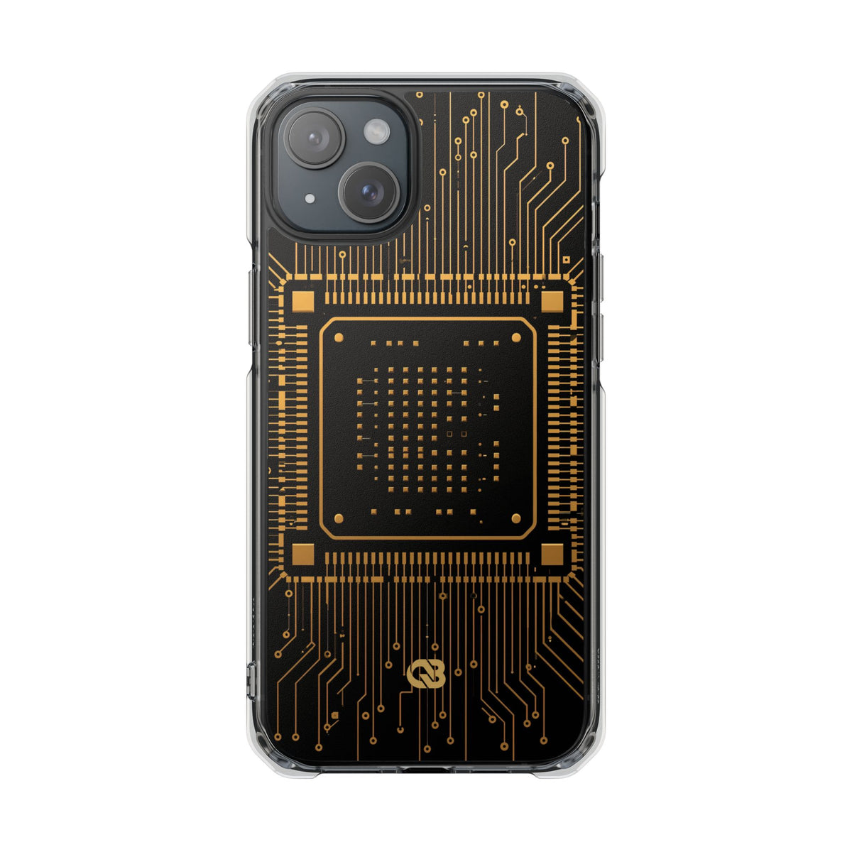 Gold Impact MagSafe Phone Case for iPhone - Cyber Gold Processor