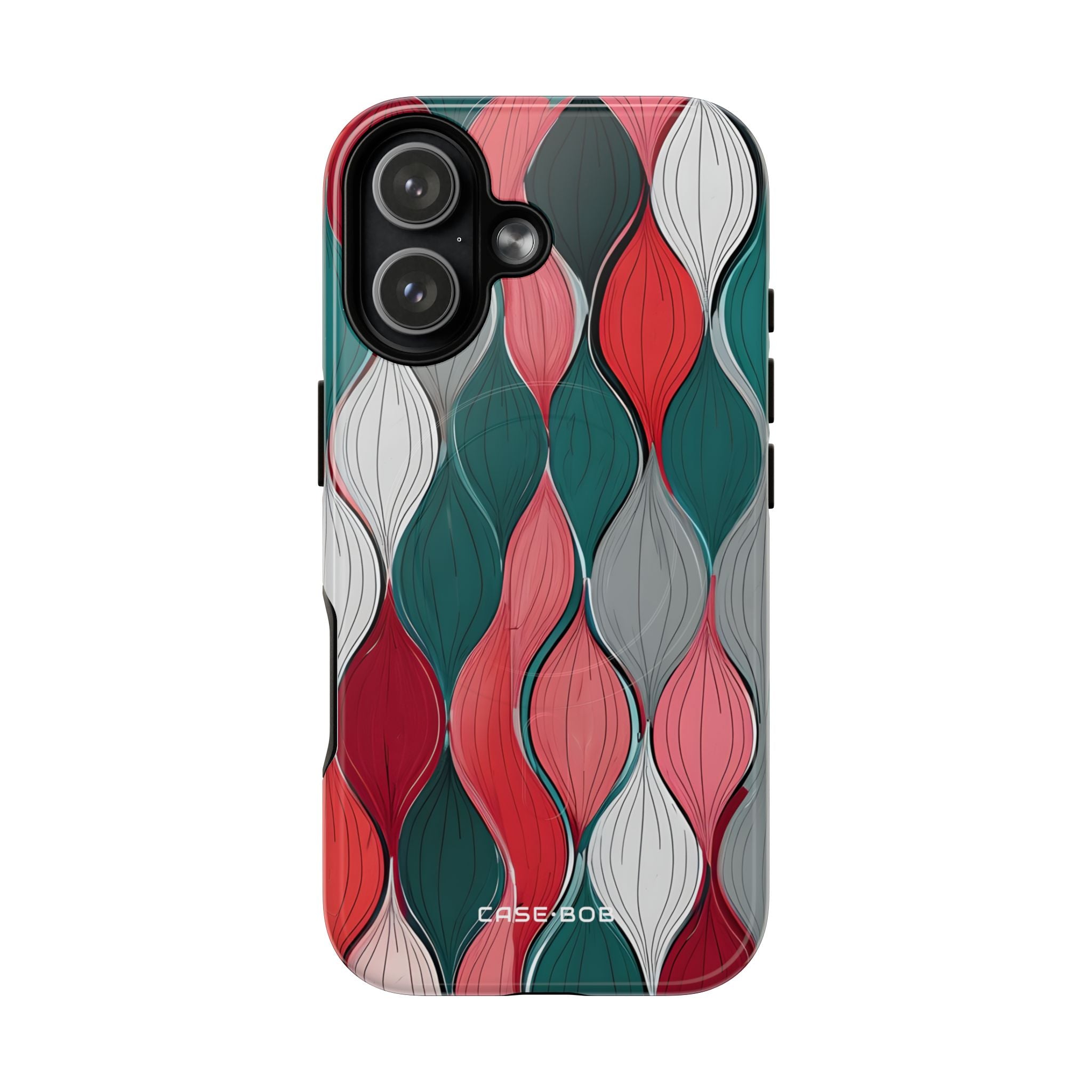 Leaf Cascade Teal iPhone 17 Case - Tough+ - CASE•BOB