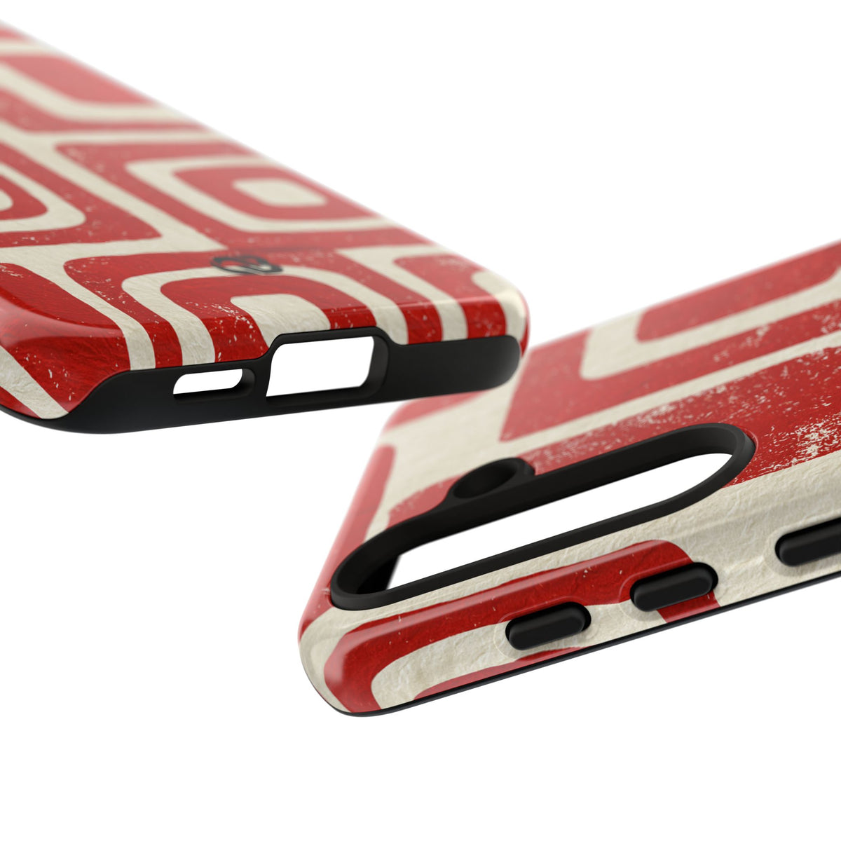 Vermilion Block Motif · Tough Phone Case for Samsung · Red