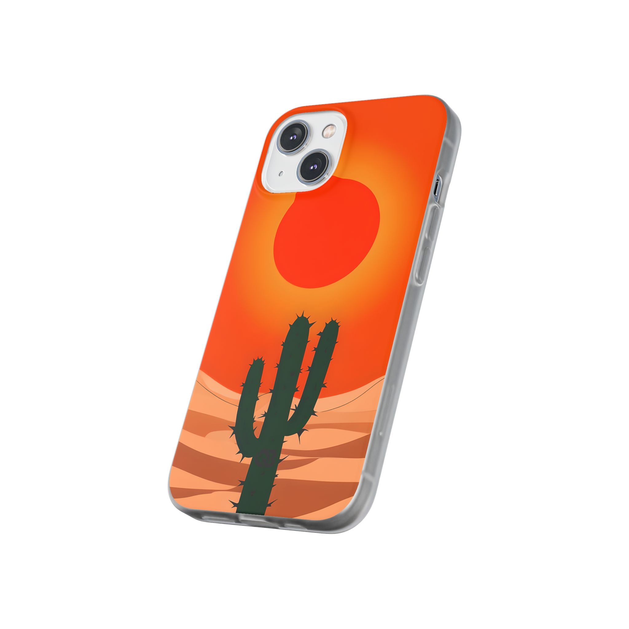 Scorched Saguaro Sunset · Soft Phone Case for iPhone