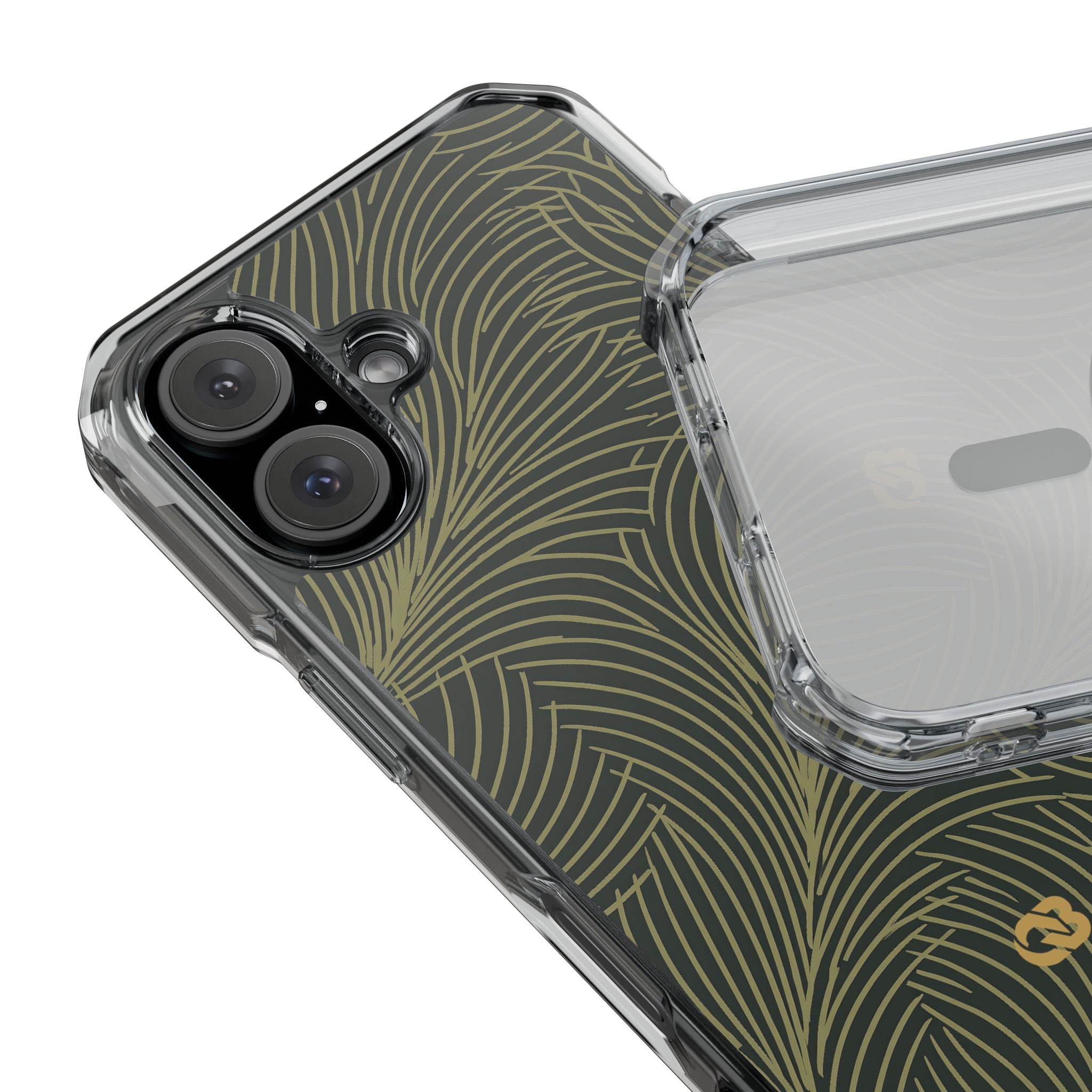 Green Impact MagSafe Phone Case for iPhone - Dark Olive Plume