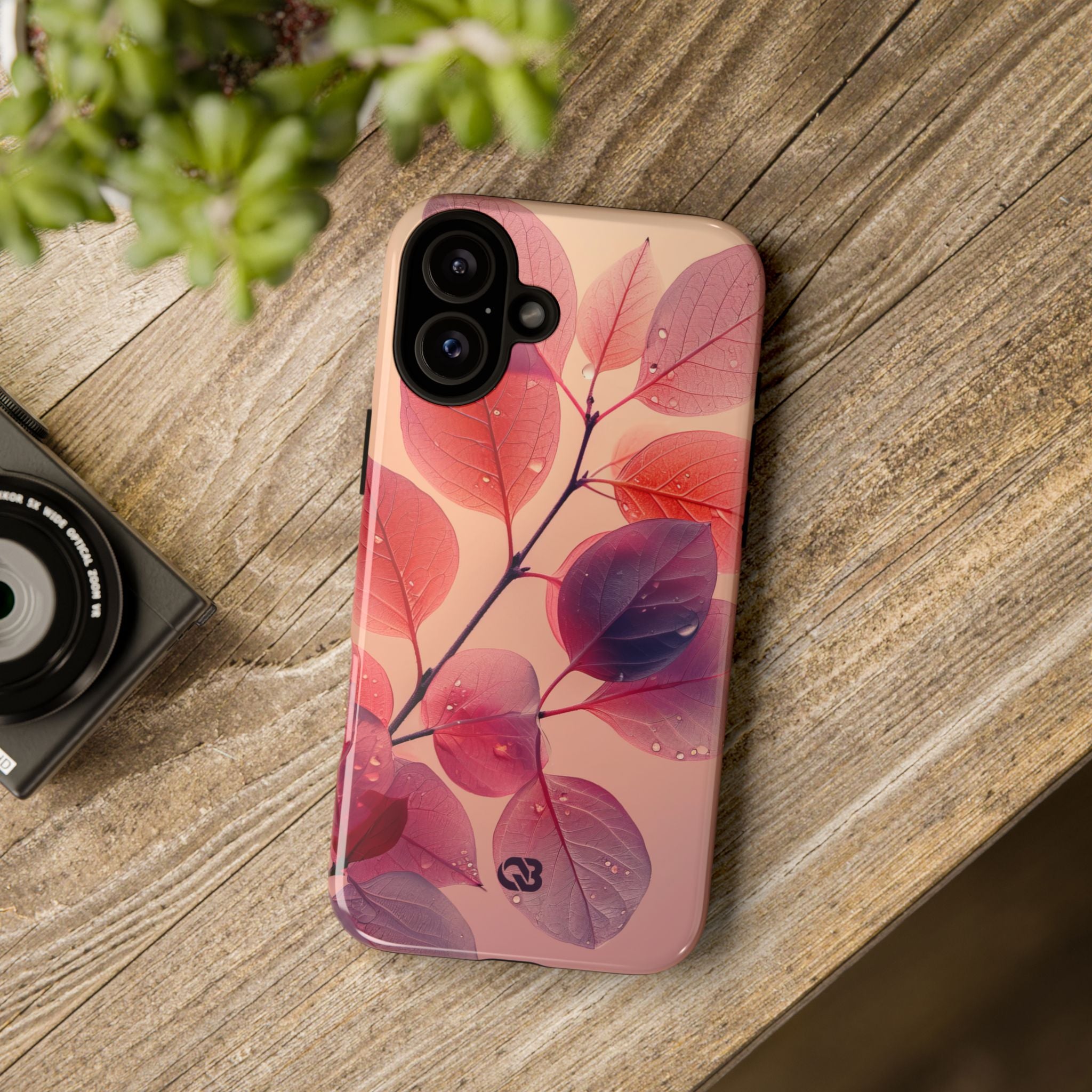 Dewy Magenta Foliage · Tough Phone Case for iPhone