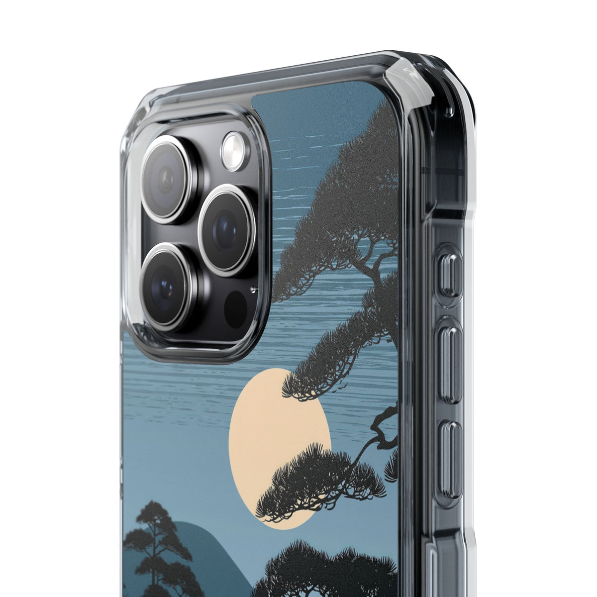 Blue Impact MagSafe Phone Case for iPhone - Midnight Kyoto Pine