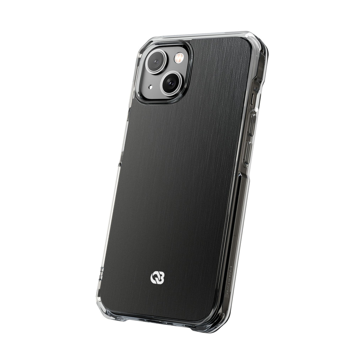 Black Impact MagSafe Phone Case for iPhone - Brushed Obsidian Slate