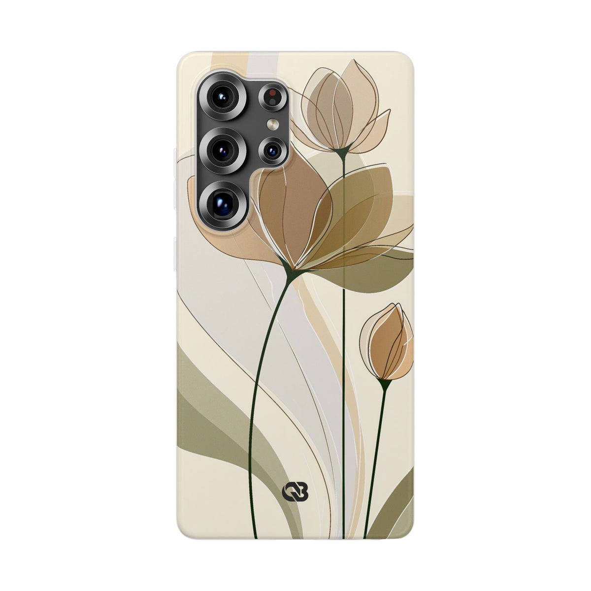 Translucent Petal Contour · Lite Phone Case for Samsung · Beige