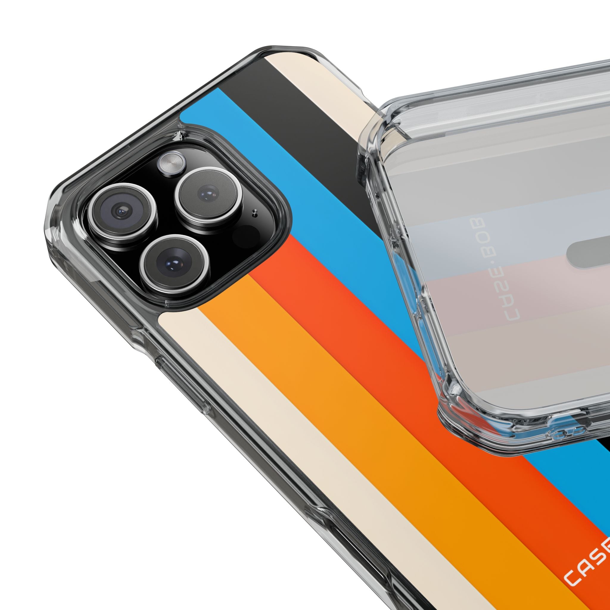 Lebendige Streifen Harmonie iPhone 16 Pro Max Case - Impact