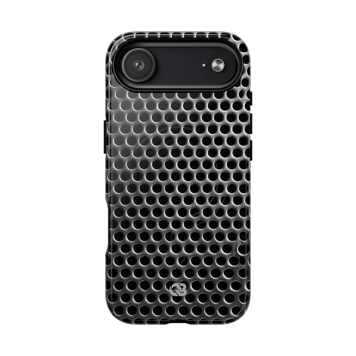 Silver Tough 2.0 Magsafe Phone Case for iPhone - Brutalist Steel Mesh