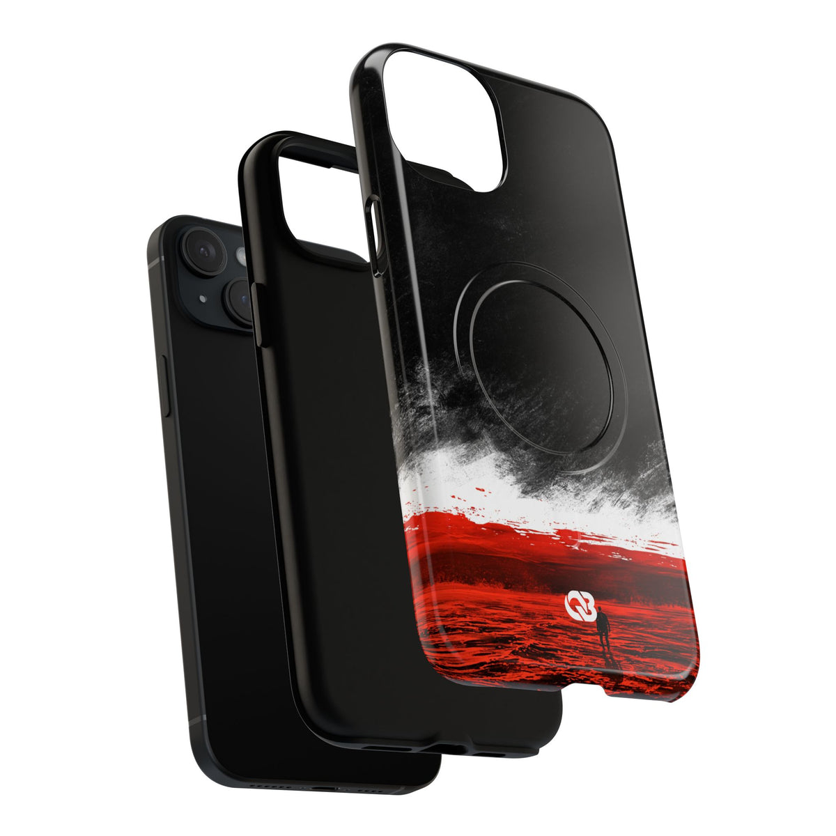 Crimson Horizon · Tough 2.0 Magnetic Phone Case for iPhone · Black