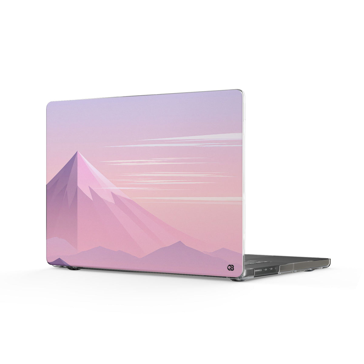 Alpine Twilight · Clear Hard Case for MacBook · Pink