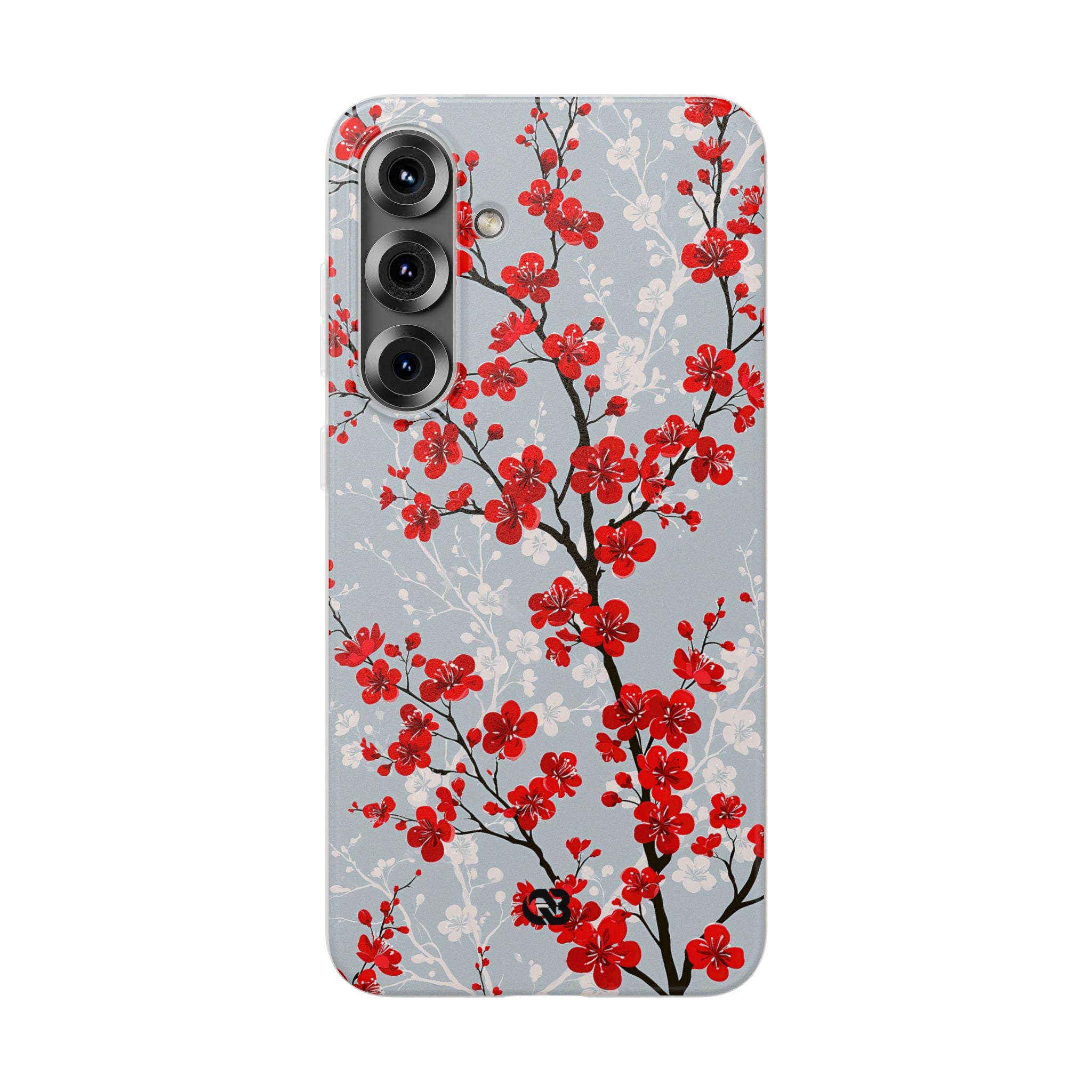 Grey Lite Phone Case for Samsung - Crimson Sakura Slate