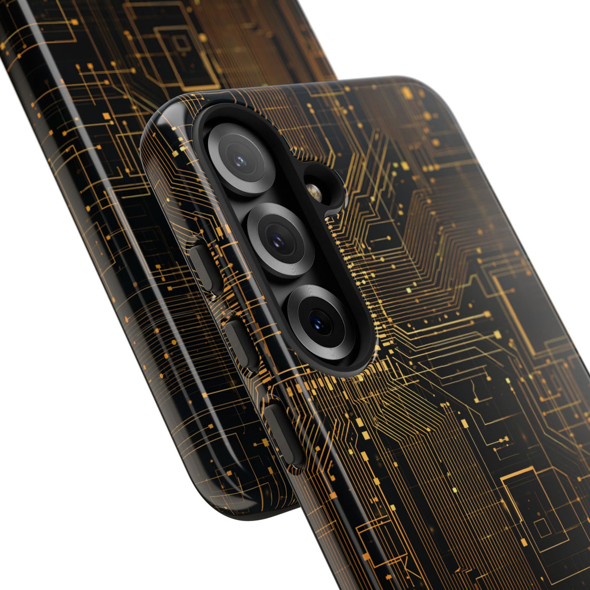 Gold Tough Phone Case for Samsung - Amber Core Mainframe