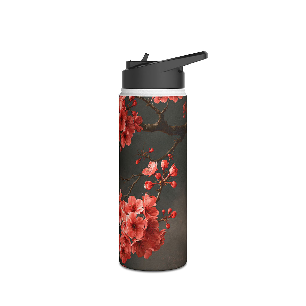 Midnight Sakura Blossom · Insulated Water Bottle · Pink