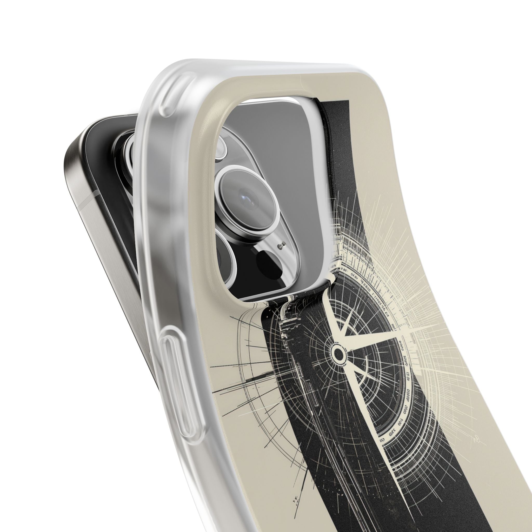 Beige Lite Phone Case for iPhone - Zenith Vector Spire