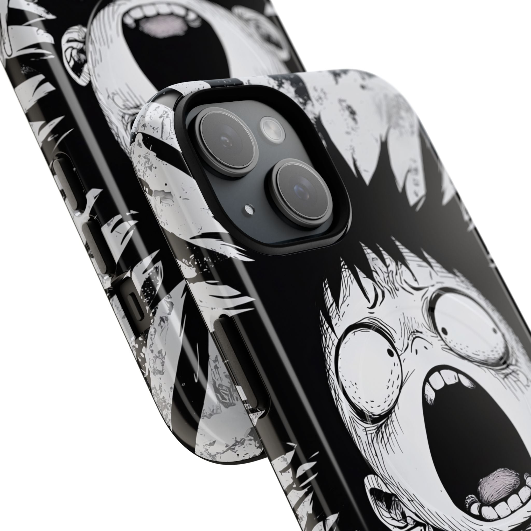 Chaotic Monochrome Scream · Tough+ Fundas para teléfono para iPhone · Magsafe