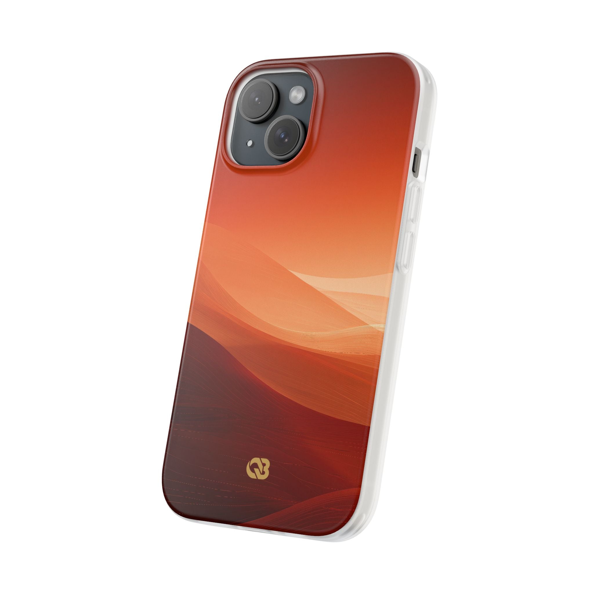 Orange Lite Phone Case for iPhone - Crimson Dune Gradient