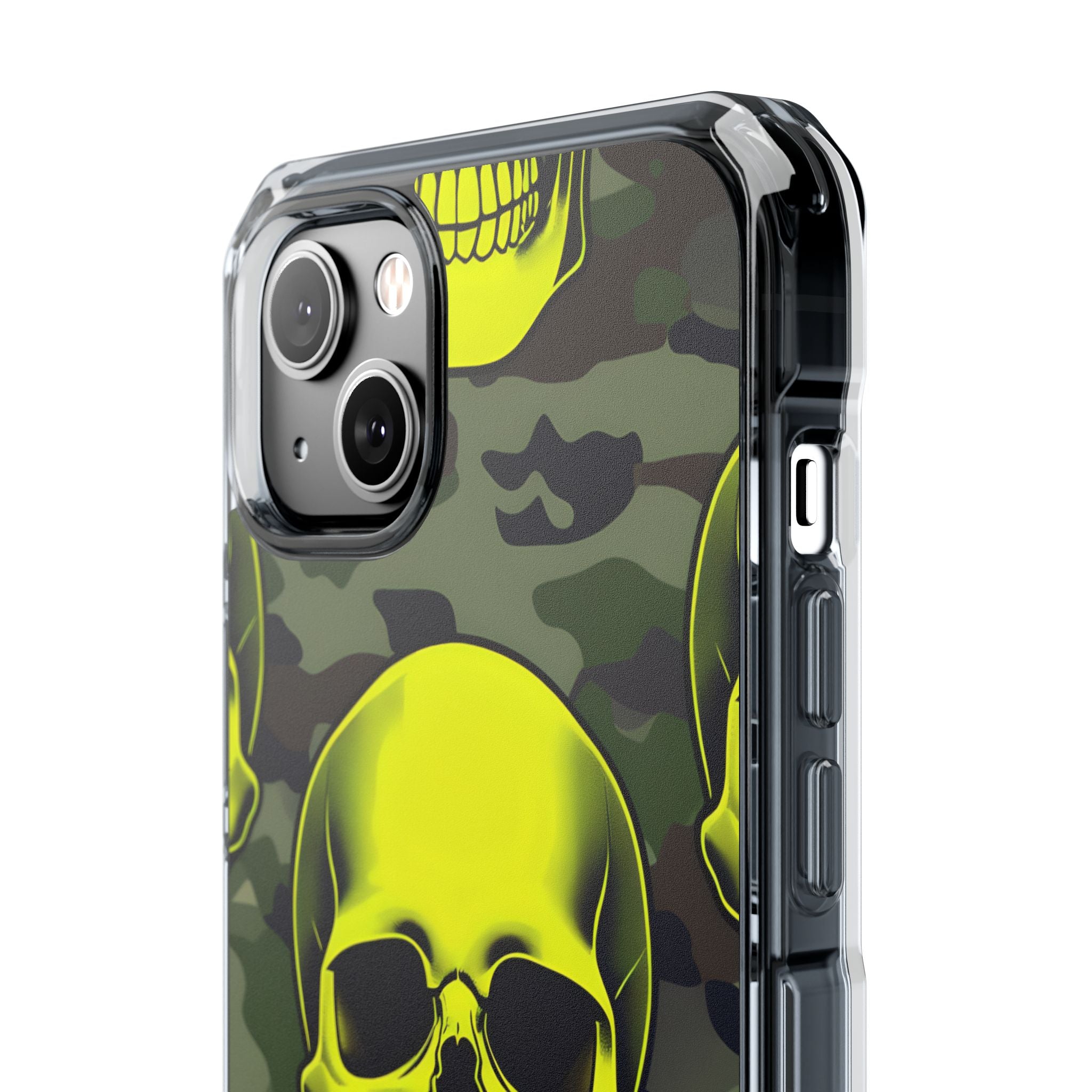 Neon Skull Camo iPhone 14 Plus Cover - Impact