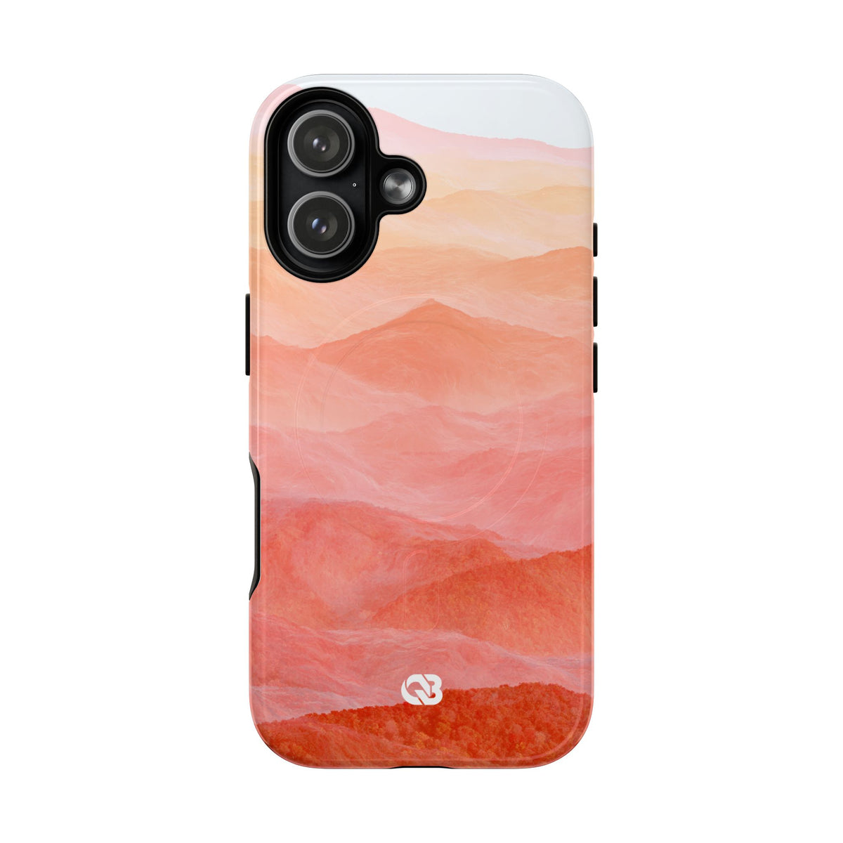 Alpenglow Ridge Vista · Tough 2.0 Magnetic Phone Case for iPhone · Orange