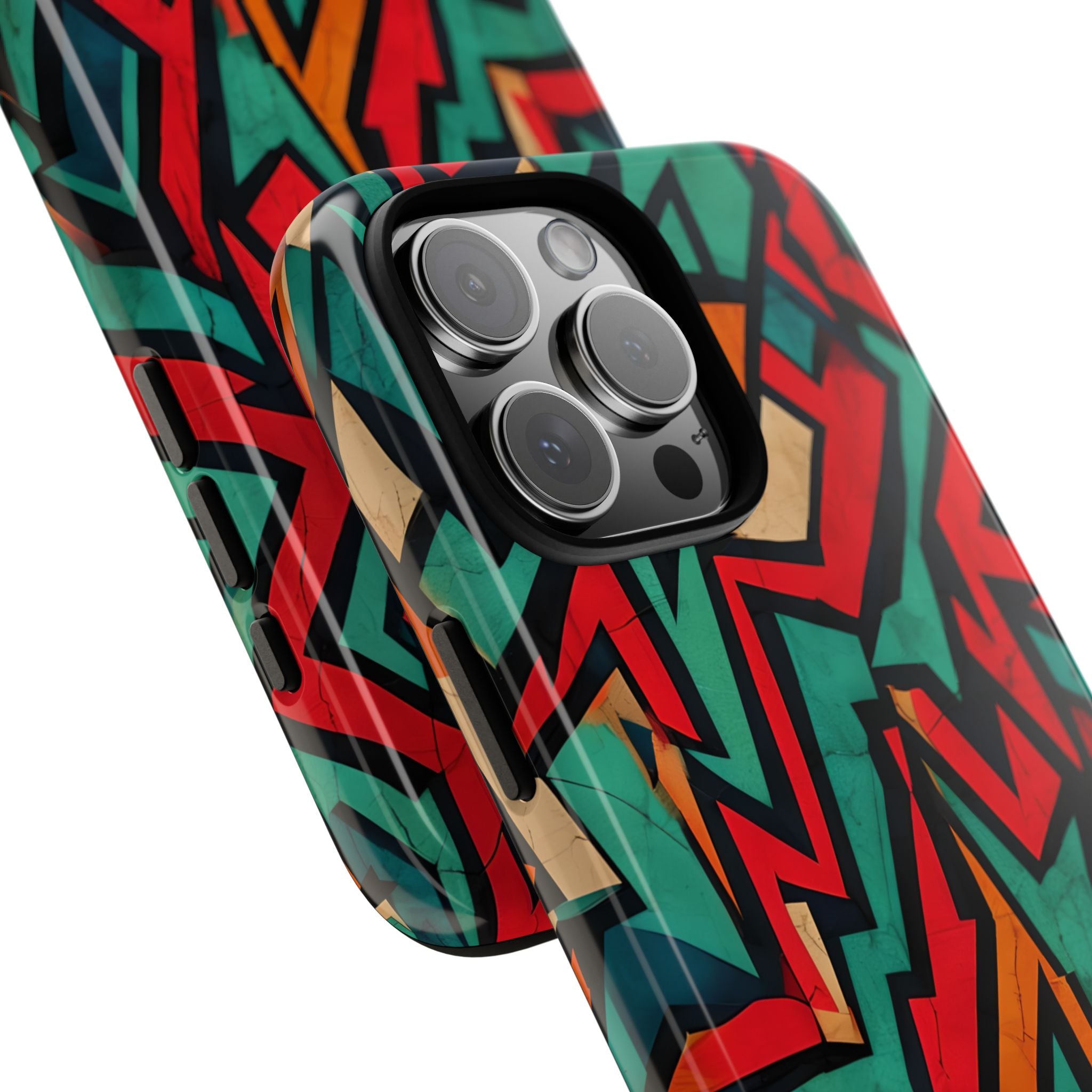 Crimson Zigzag iPhone 16 Pro Max - Kova suojakotelo