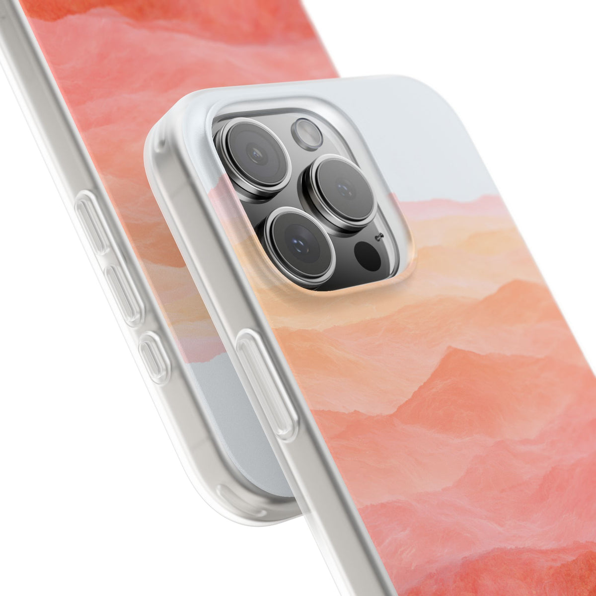 Alpenglow Ridge Vista · Lite Phone Case for iPhone · Orange