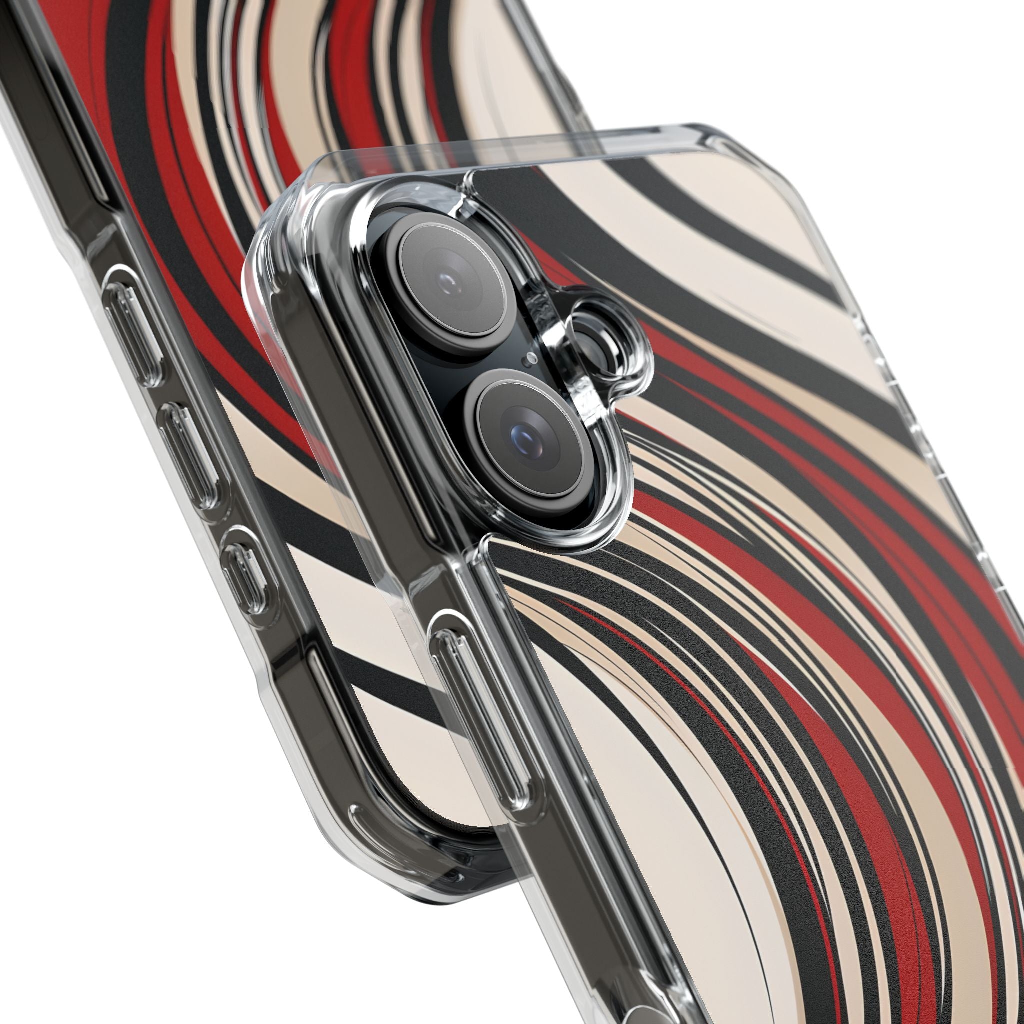 Karmesin Fluss Wellen · Impact Handyhülle für iPhone · Magsafe