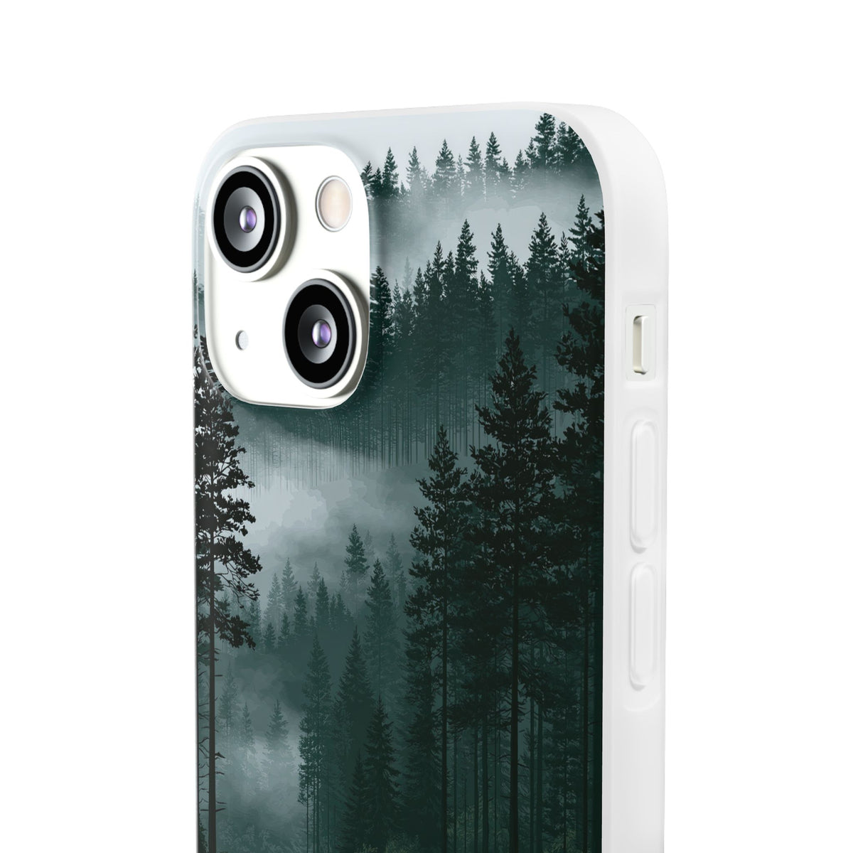 Misty Pine Reflections · Lite Phone Case for iPhone · Green