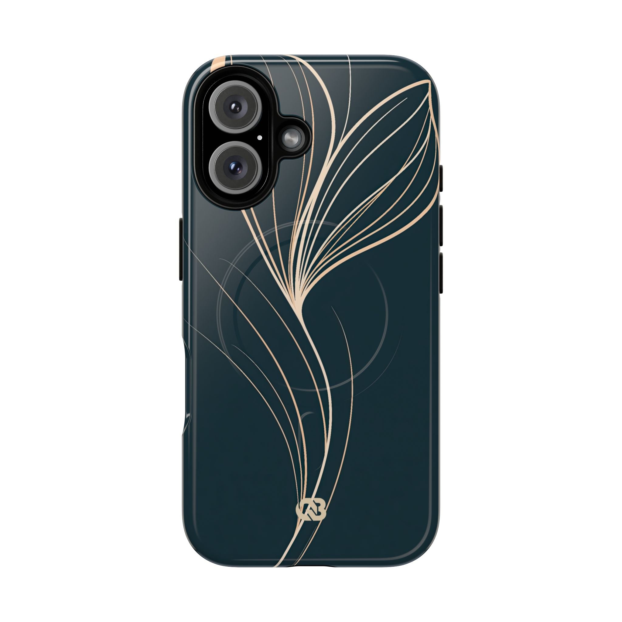 Teal Tough 2.0 Magsafe Phone Case for iPhone - Sandstone Silk Flora