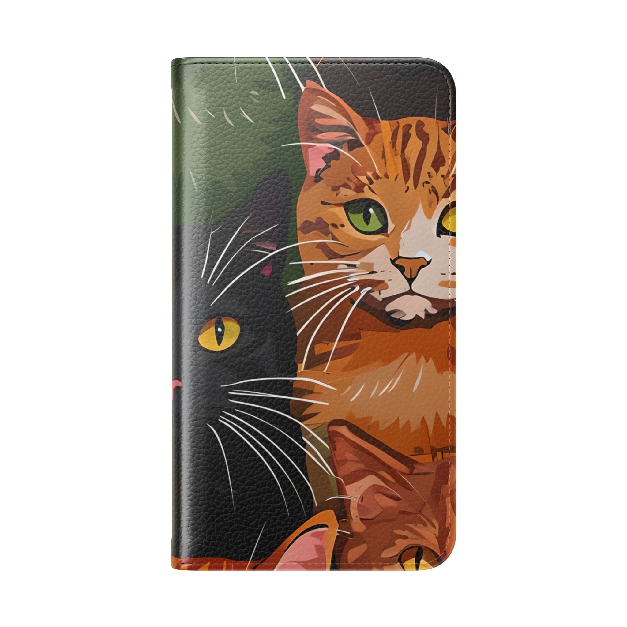 Kat Raster Neon - Samsung S23 Case - Portemonnee