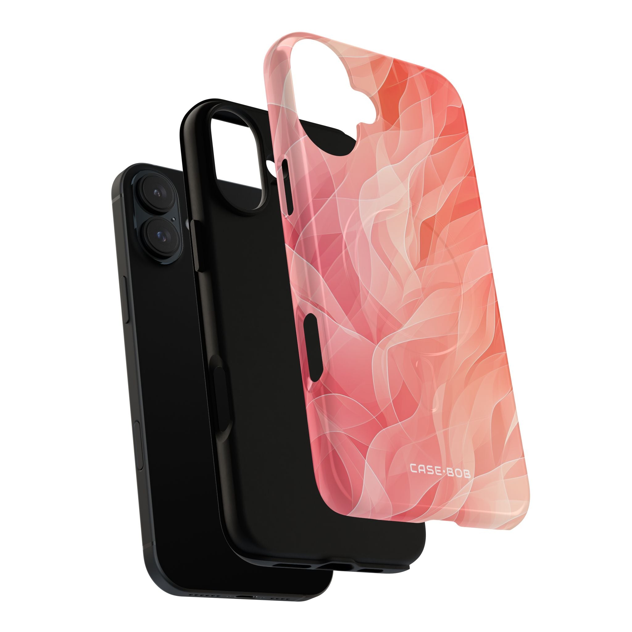 Peach Wave Drift iPhone 16 Plus Case - Tough+
