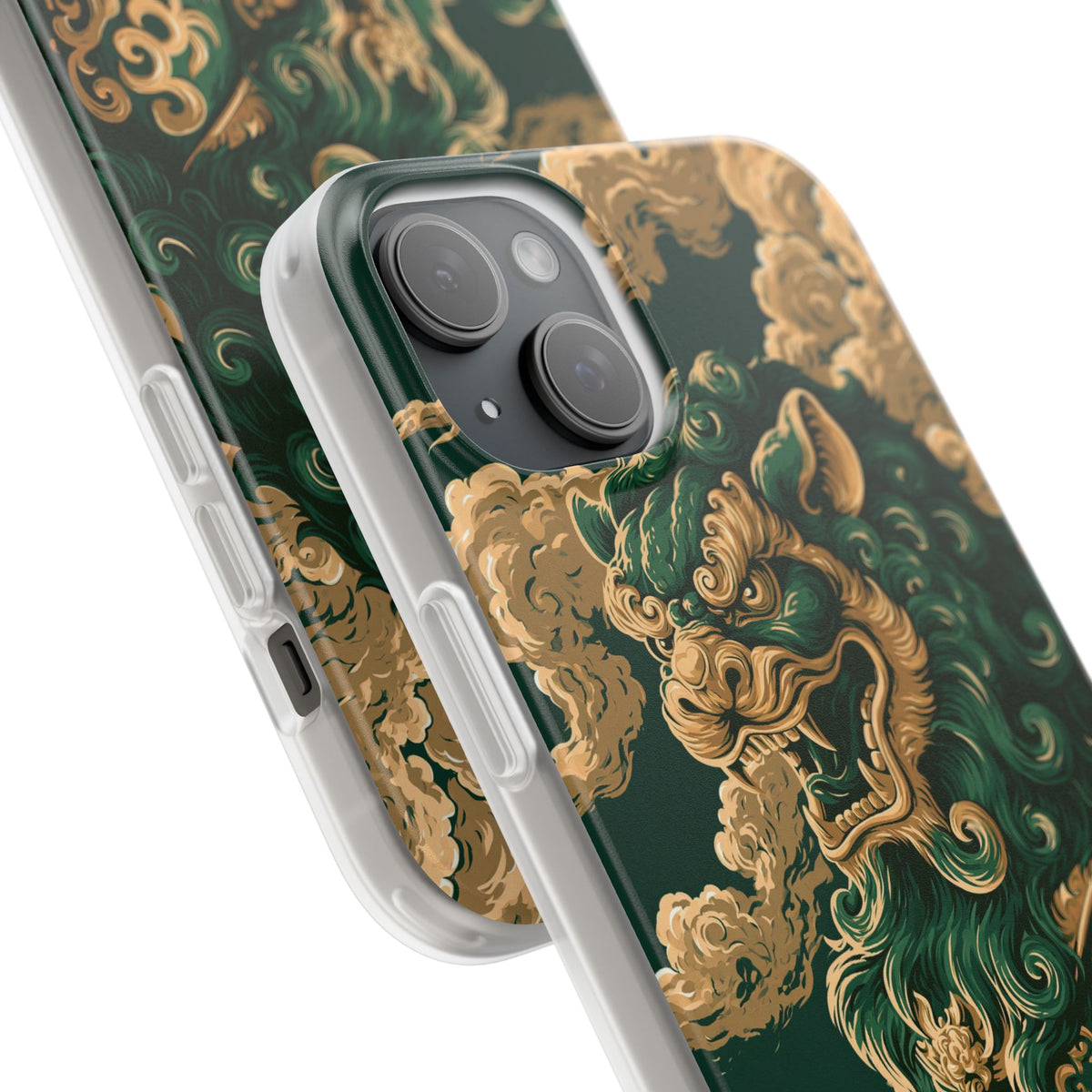 Imperial Guardian Lion · Lite Phone Case for iPhone · Green