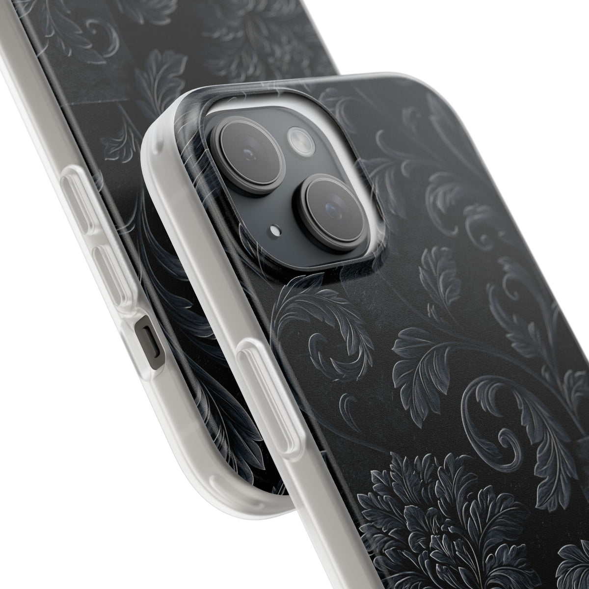 Obsidian Damask · Lite Phone Case for iPhone · Black