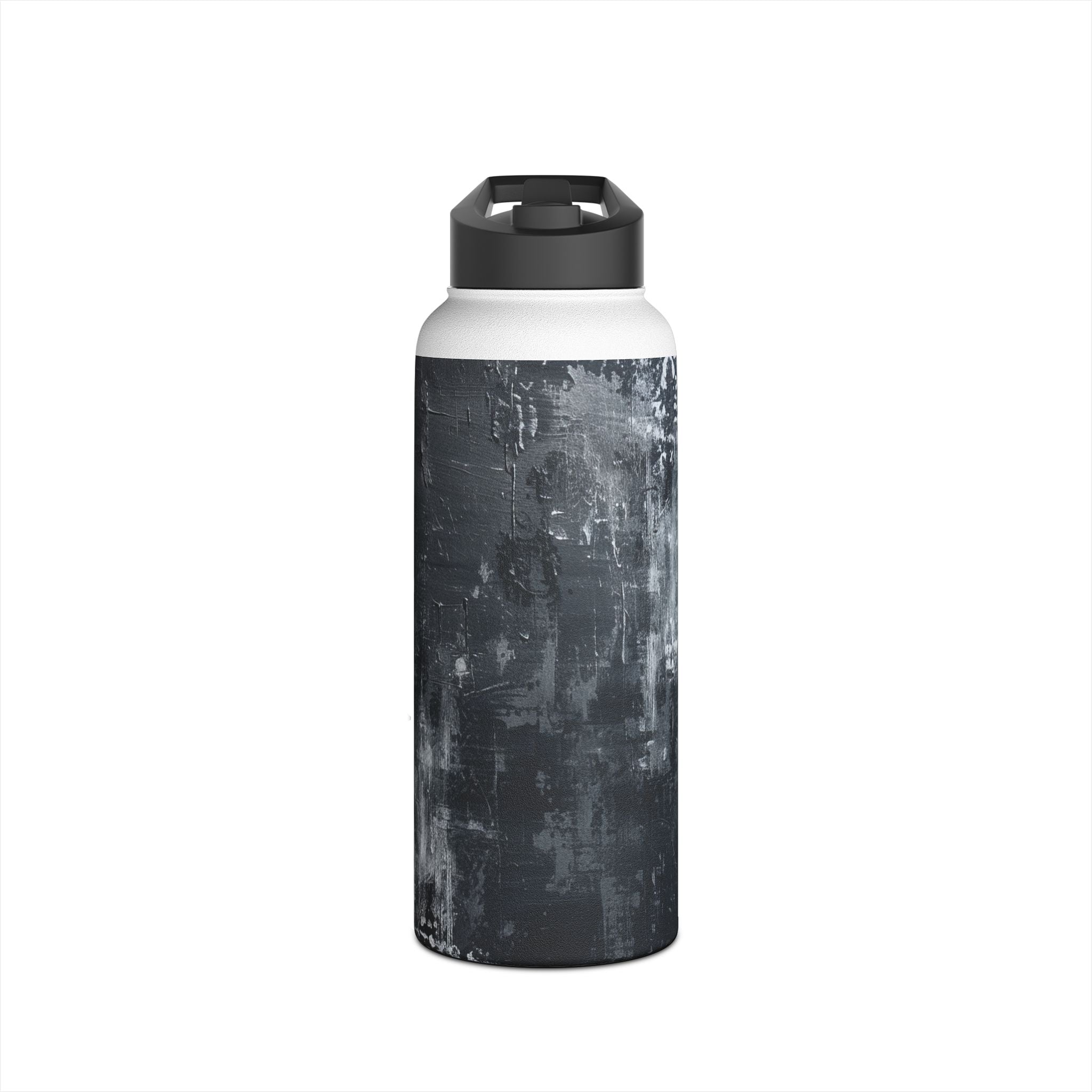 Midnight Brushstroke - Stainless Steel Water Bottle