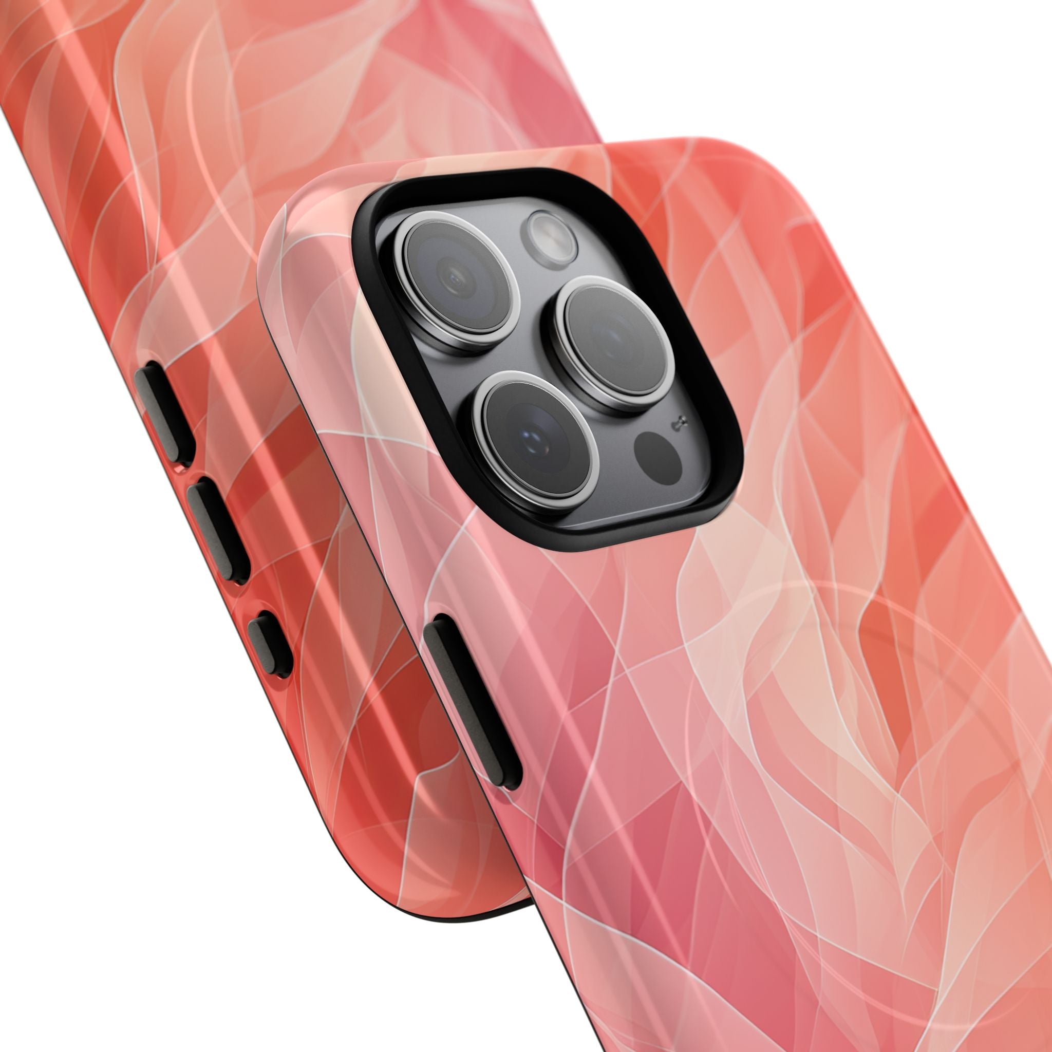 Peach Wave Drift iPhone 15 Pro Max Case - Tough+