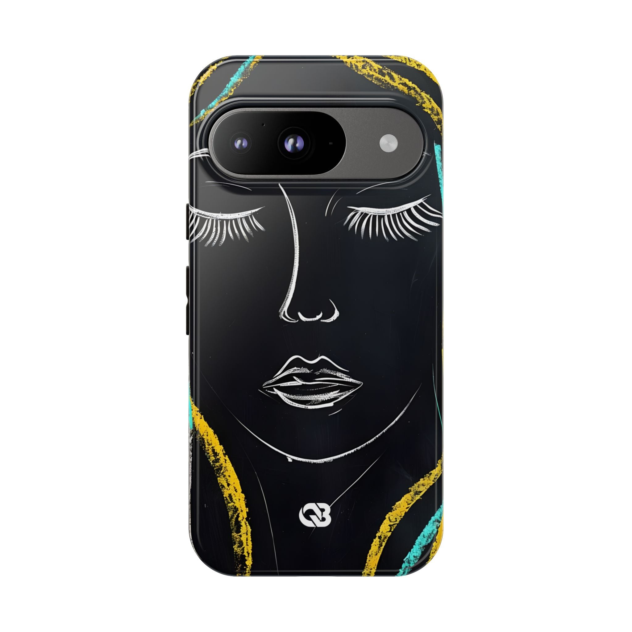 Obsidian Chalk Portrait · Tough Phone Case for Google Pixel