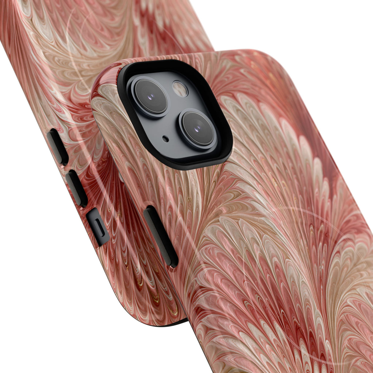 Blush Petal Plume · Tough 2.0 Magnetic Phone Case for iPhone · Pink