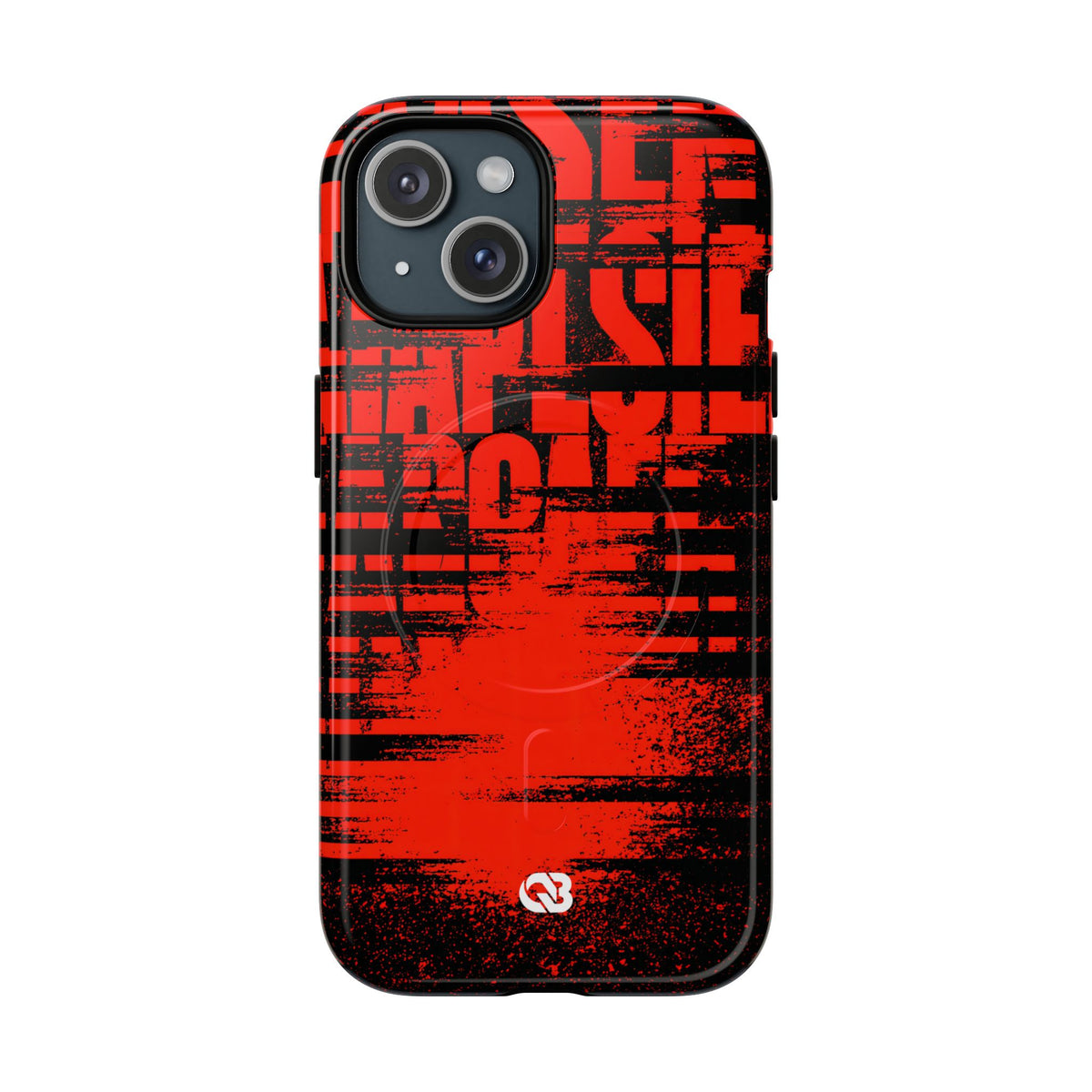 Crimson Redaction · Tough 2.0 Magnetic Phone Case for iPhone · Black