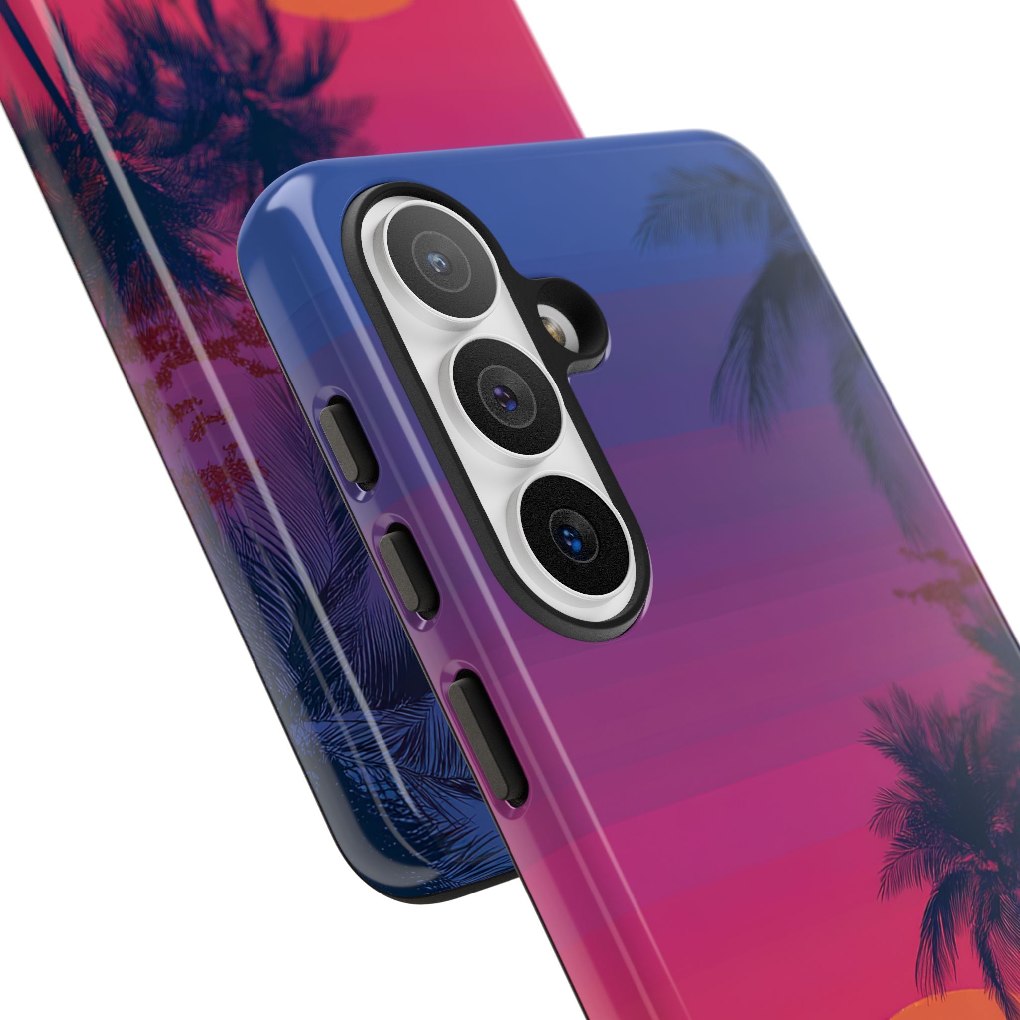 Neon Horizon Palms · Tough Phone Case for Samsung