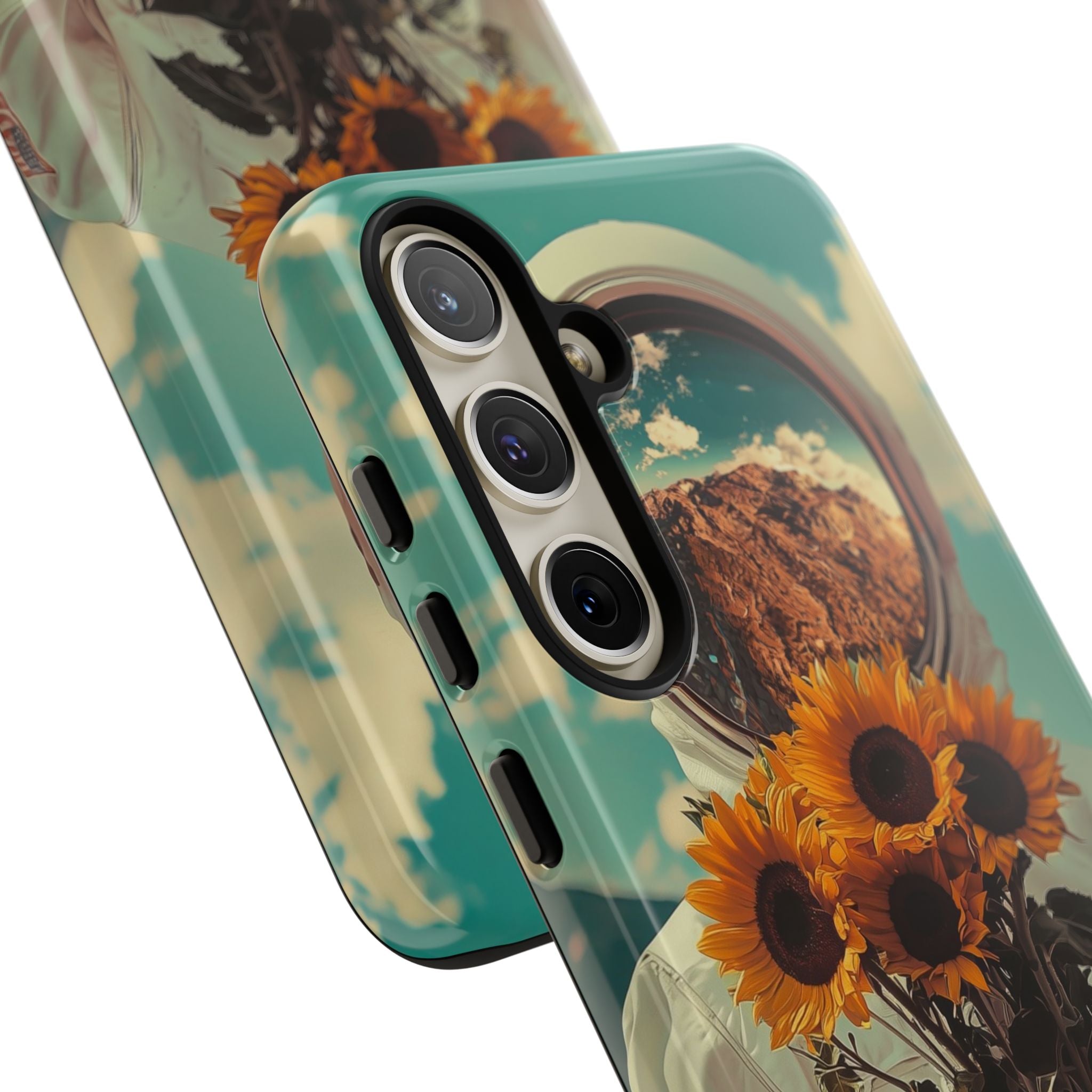 Sonnenblumen-Astronaut Samsung S24 Plus Case - Tough
