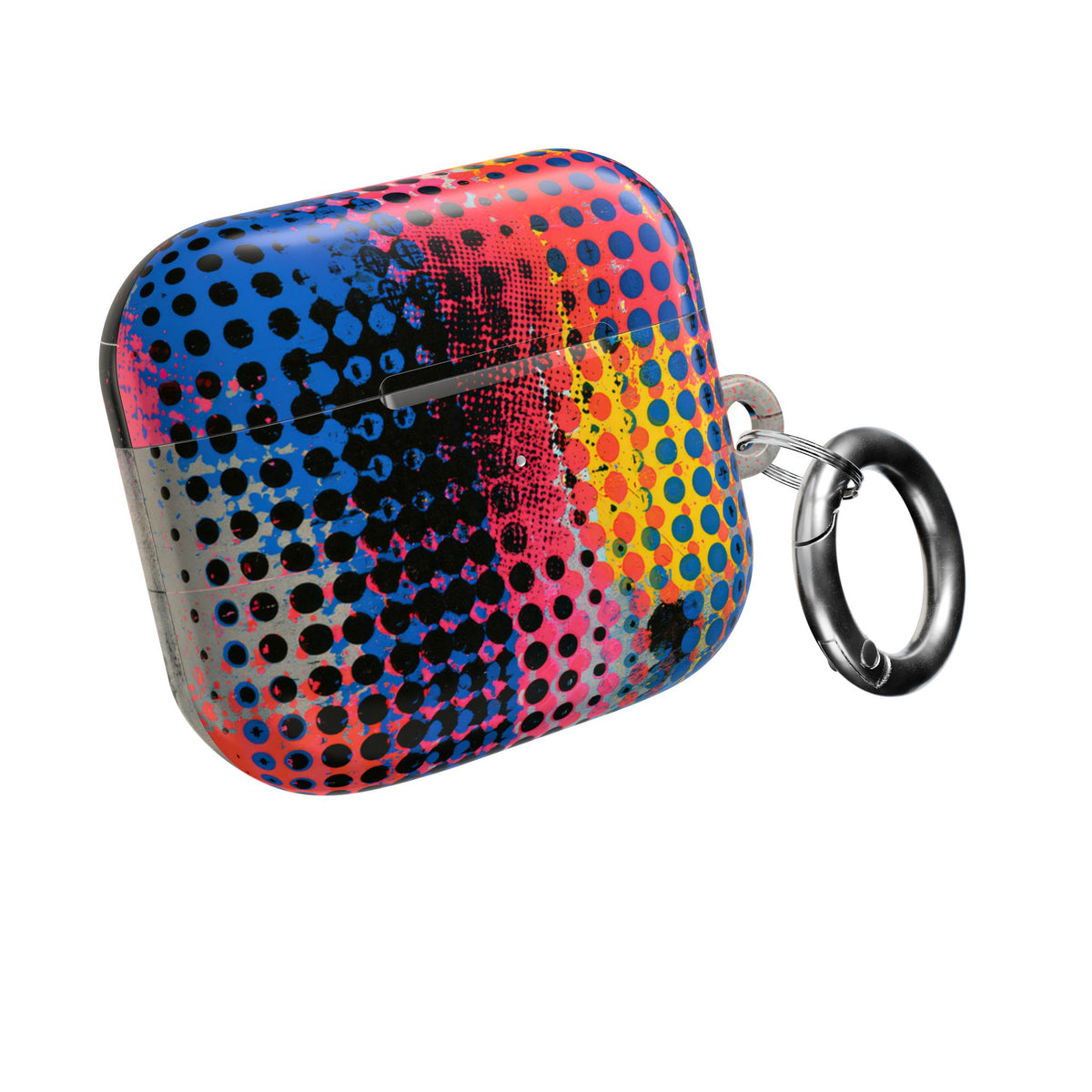 Chromatic Halftone Grid · Hard Case for AirPods & AirPods Pro · Blue
