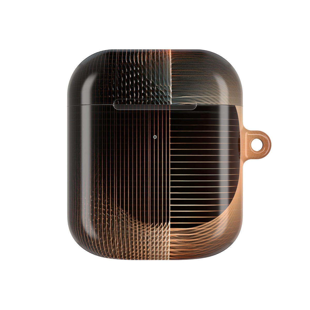 Amber Meridian · Hard Case for AirPods & AirPods Pro · Black