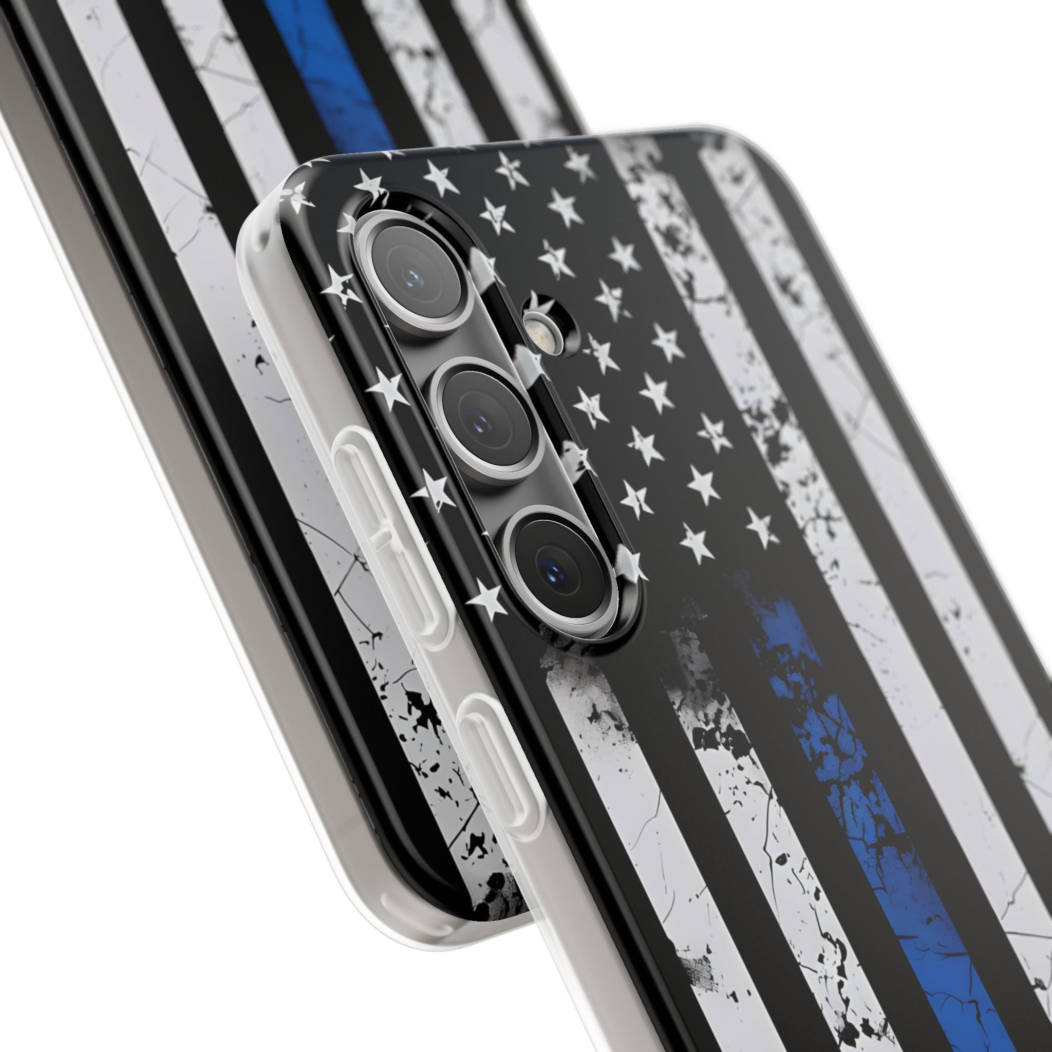 Gritty Cobalt Flag · Soft Handyhülle für Samsung