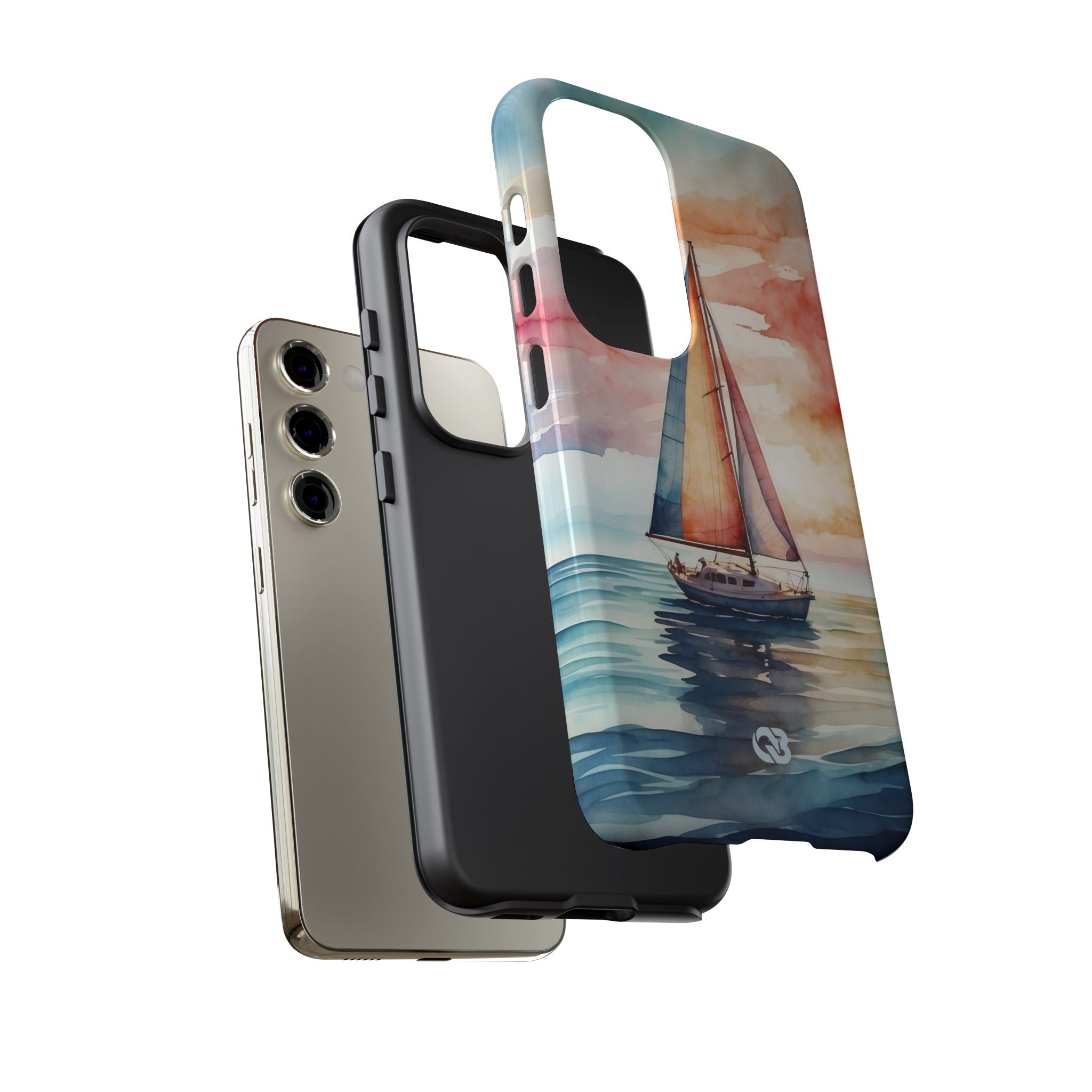 Crimson Horizon Sail · Tough Phone Case for Samsung