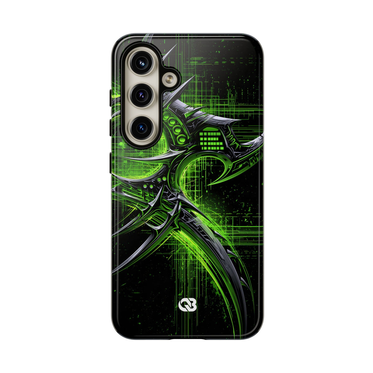 Cyber Sigil Grid · Tough Phone Case for Samsung · Green