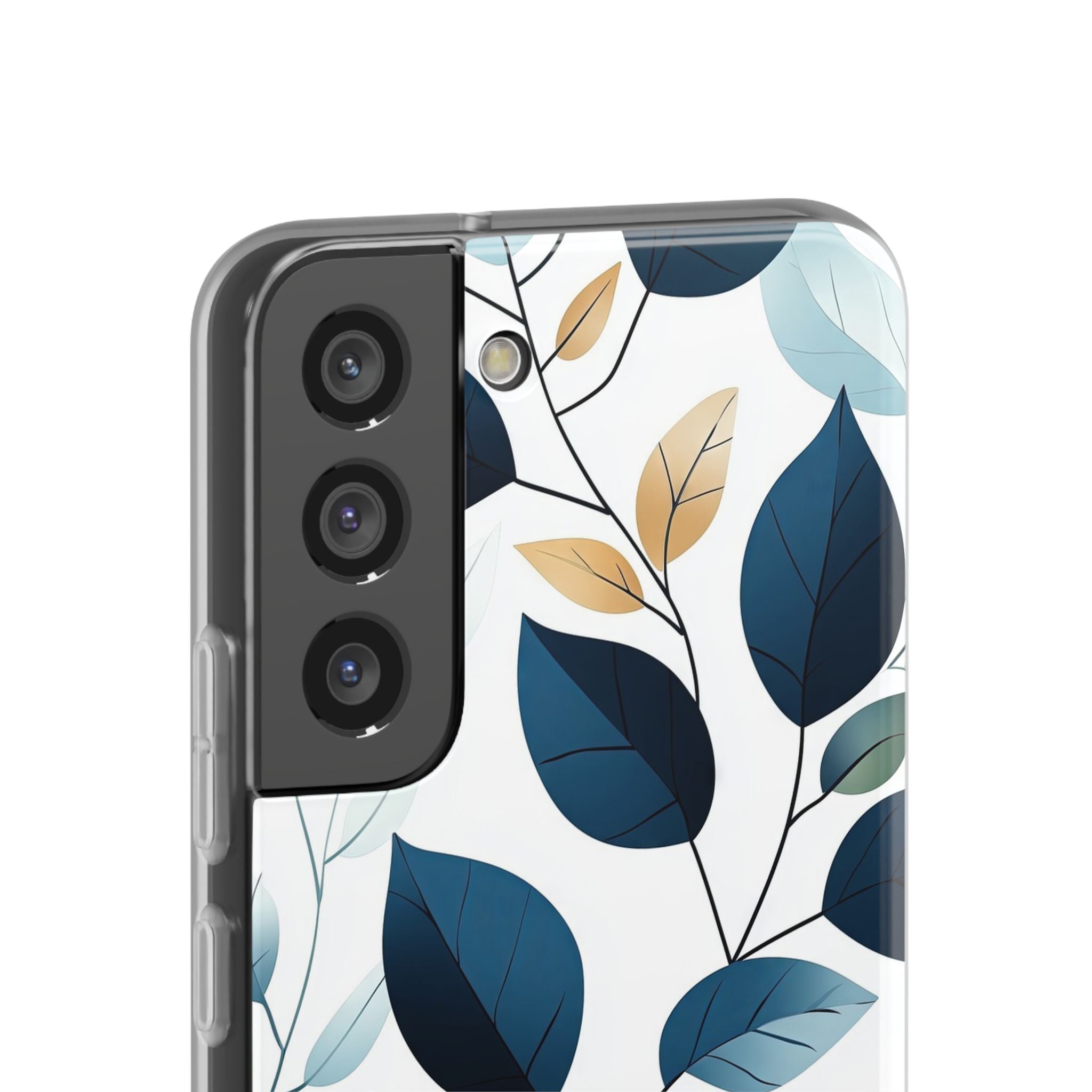 Navy Blattadern Samsung S22 - Soft