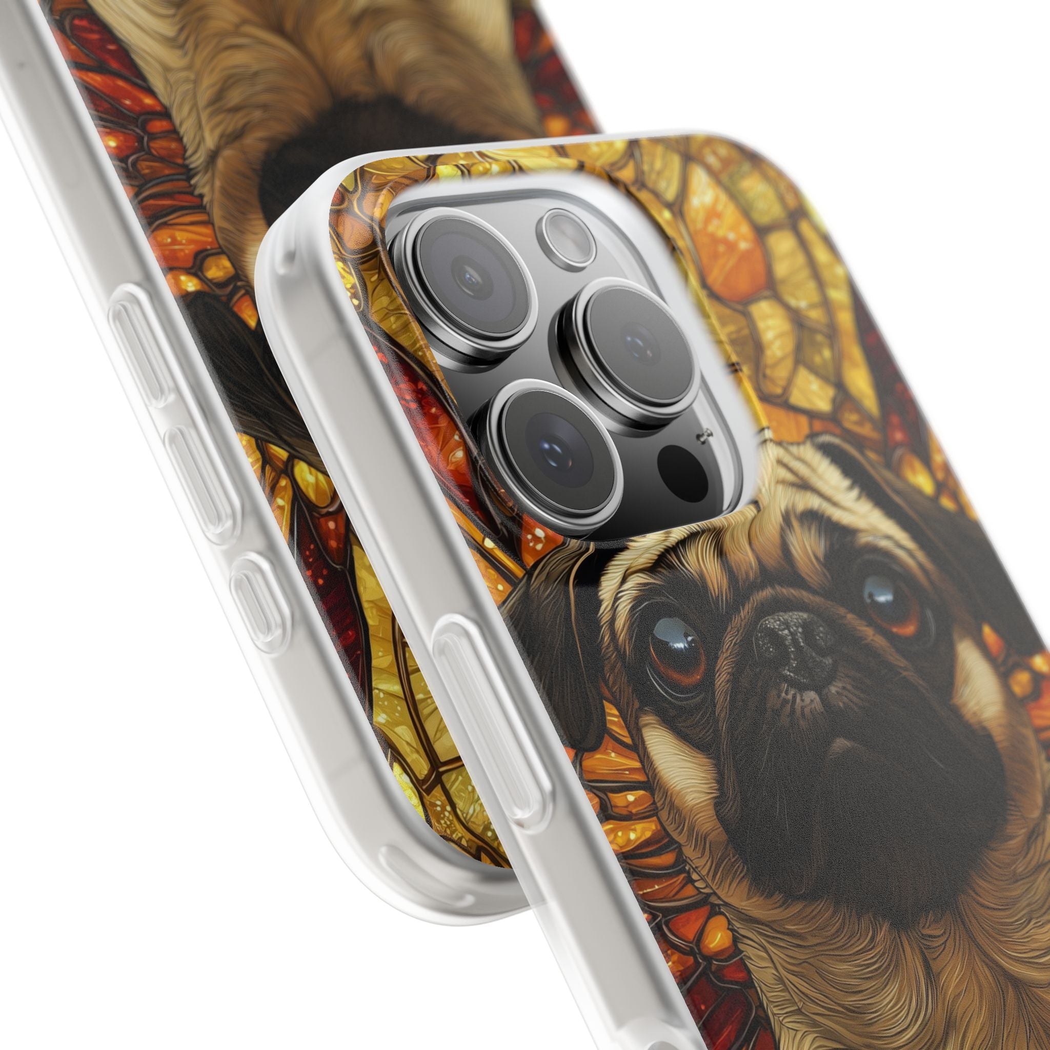 Amber Pug Divinity · Soft Case for iPhone
